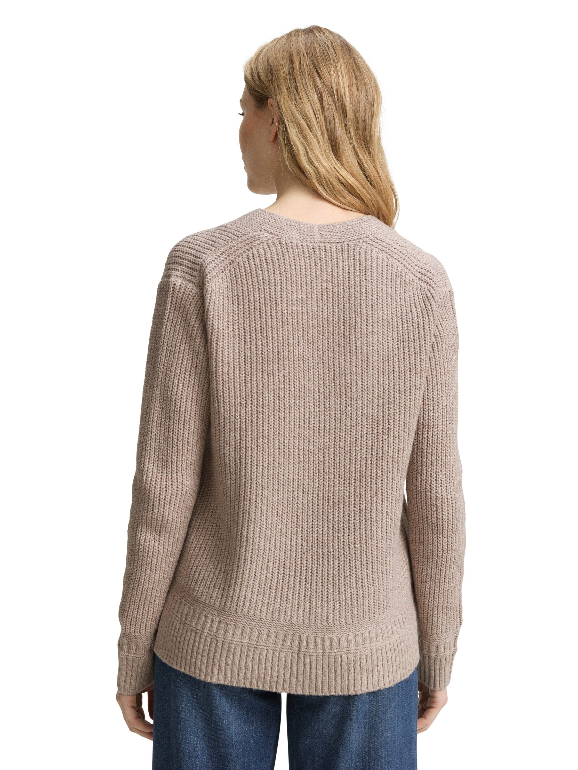 TOM TAILOR Strickpullover mit Rippstruktur günstig online kaufen