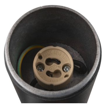 SLV Sockelleuchte Wegeleuchte S-Tube in Schwarz GU10 IP65 770mm, keine Angabe, Leuchtmittel enthalten: Nein, warmweiss, Pollerleuchte, Wegeleuchte, Wegleuchte