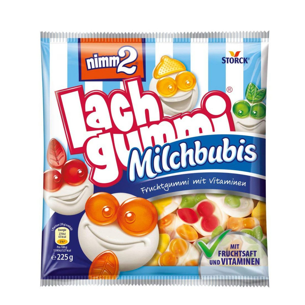 NIMM2 Süßigkeit, Storck nimm2 Lachgummi Milchbubis 180g