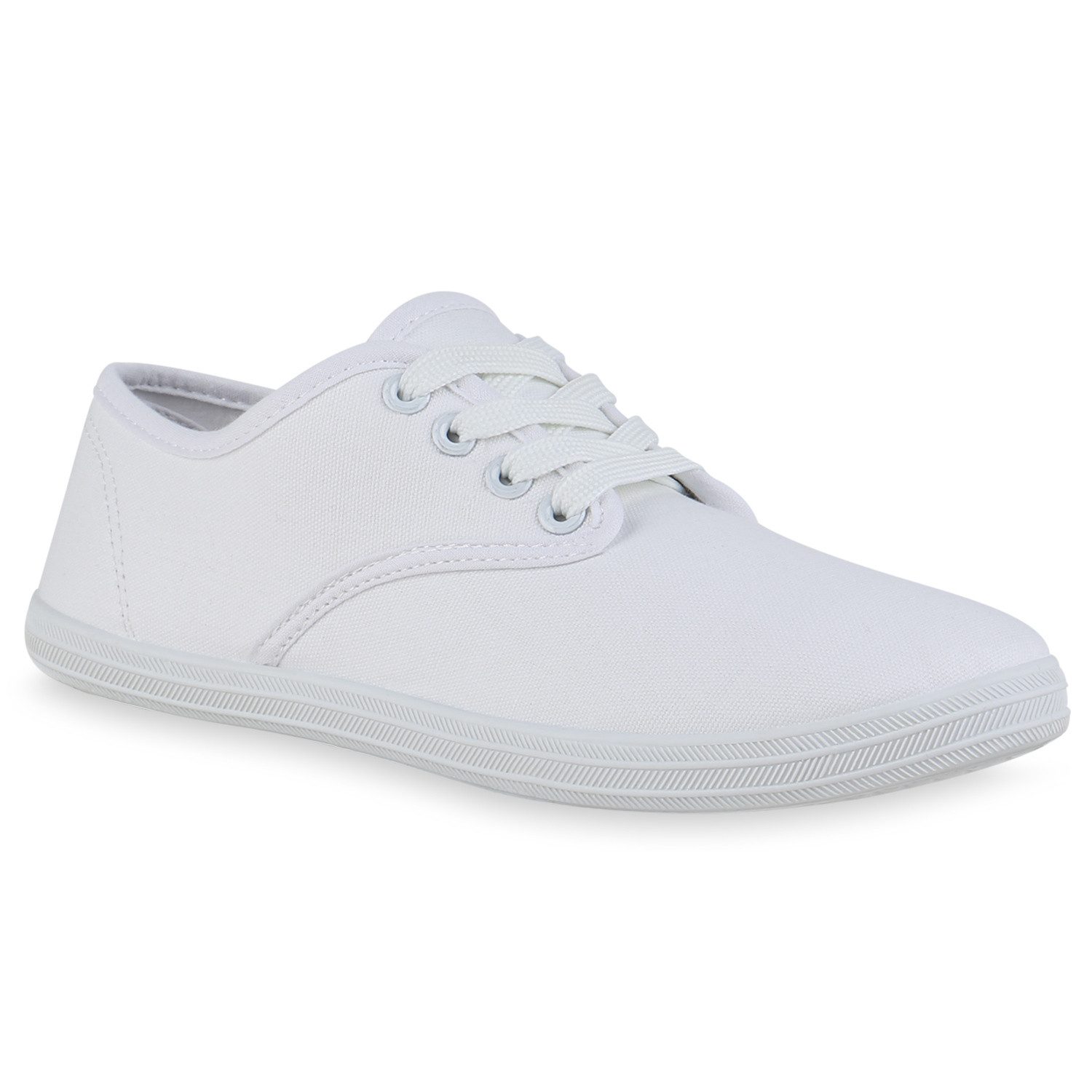 VAN HILL 836330 Sneaker Damen Sneaker Low Schnürer Bequeme Basic Stoffschuh günstig online kaufen