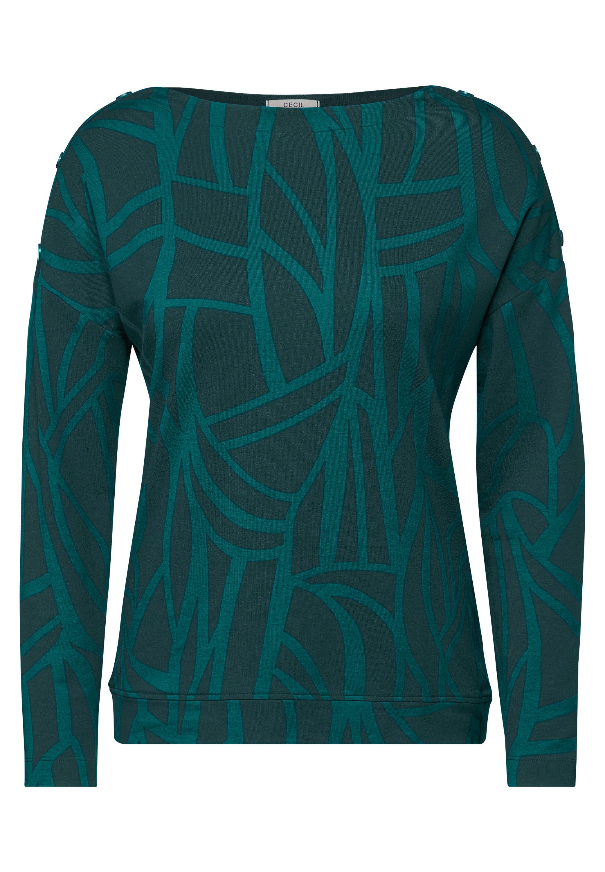 CECIL Langarmshirt mit grafischem Muster günstig online kaufen