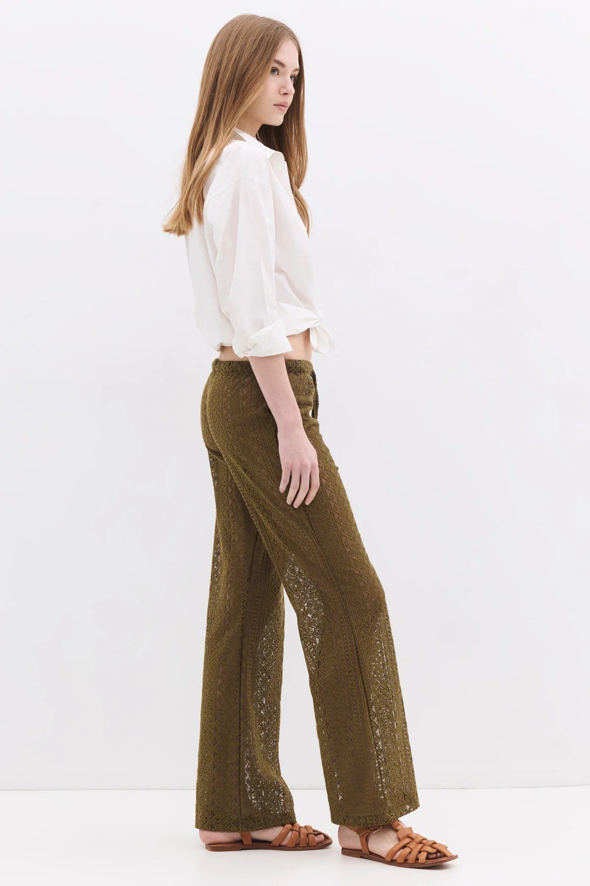 No Matter What Bequeme Jeans Strukturierte Hose mit geradem Schnitt