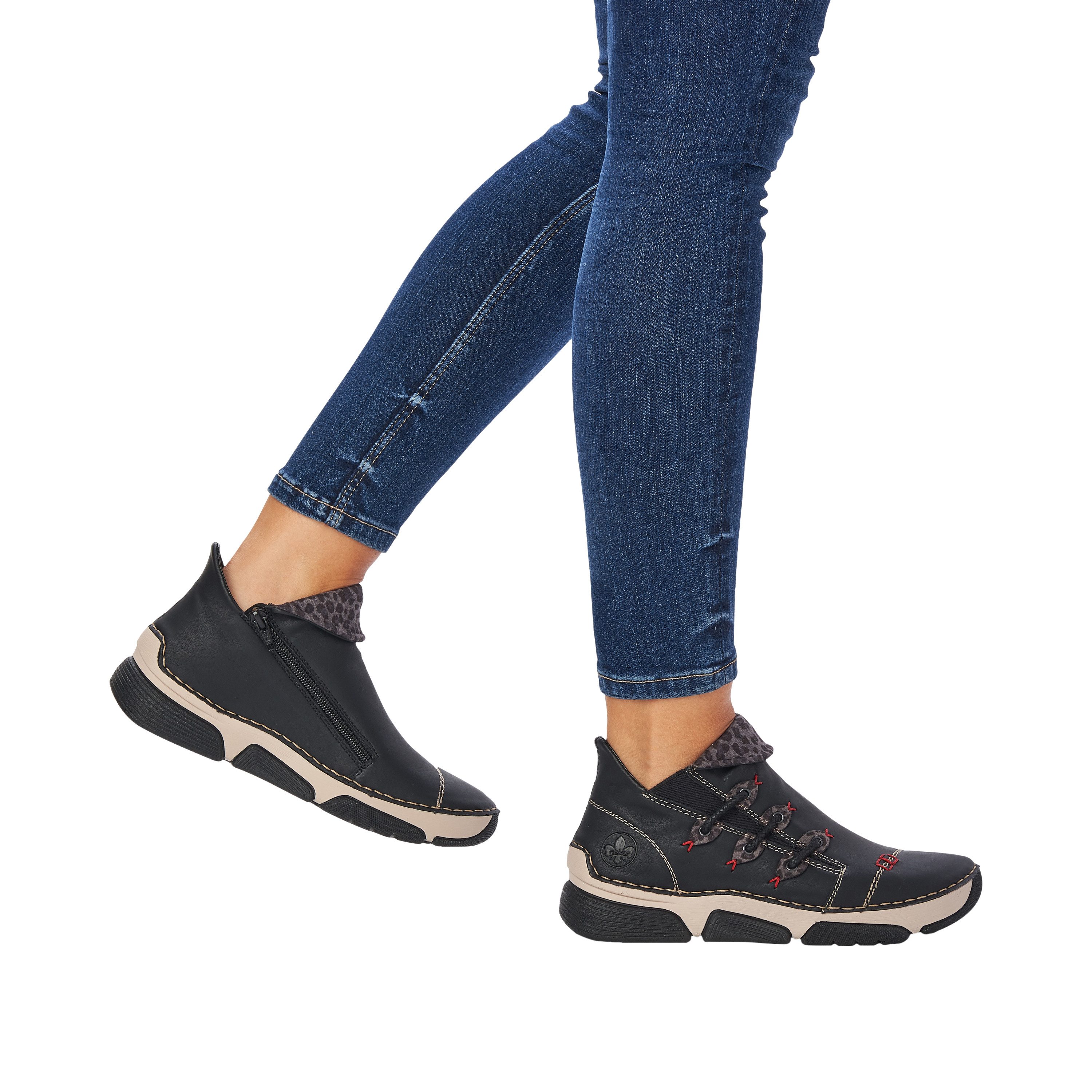 Rieker Sneakerboots Schlupfboots, Stiefelette, High Top Sneaker mit Innenreißverschluss