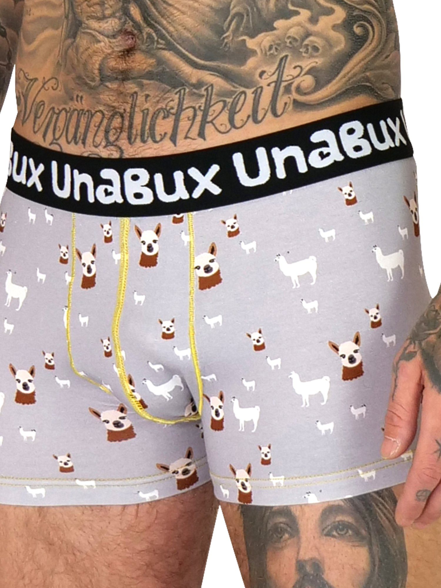UnaBux Boxer Briefs / WOOLHEAD Doppelpack Boxershorts (2-St) MAMOUTH HIKE FIVE FINGERS