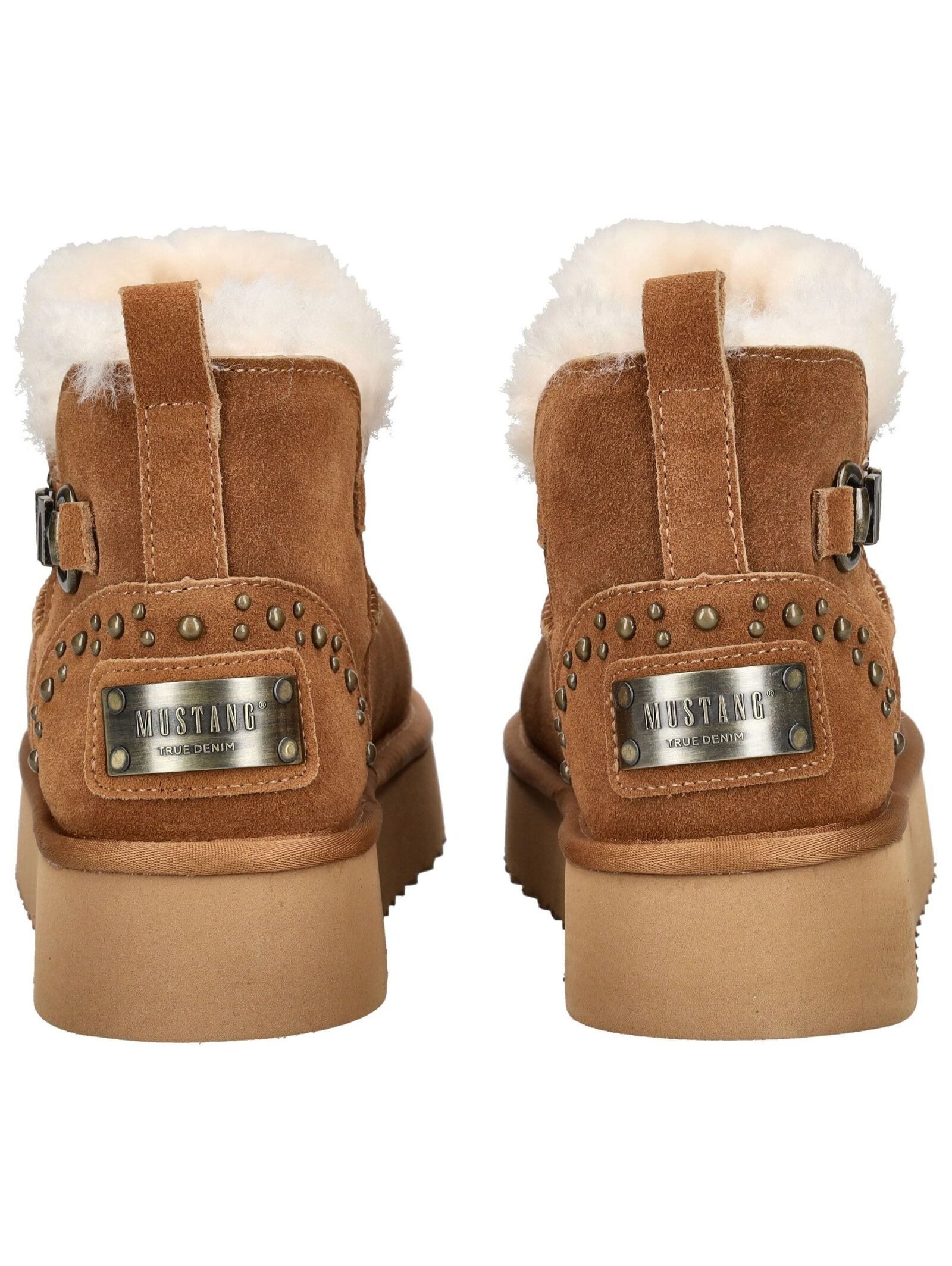 Mustang Shoes Mustang Shoes Stiefelette Veloursleder Plateaustiefelette