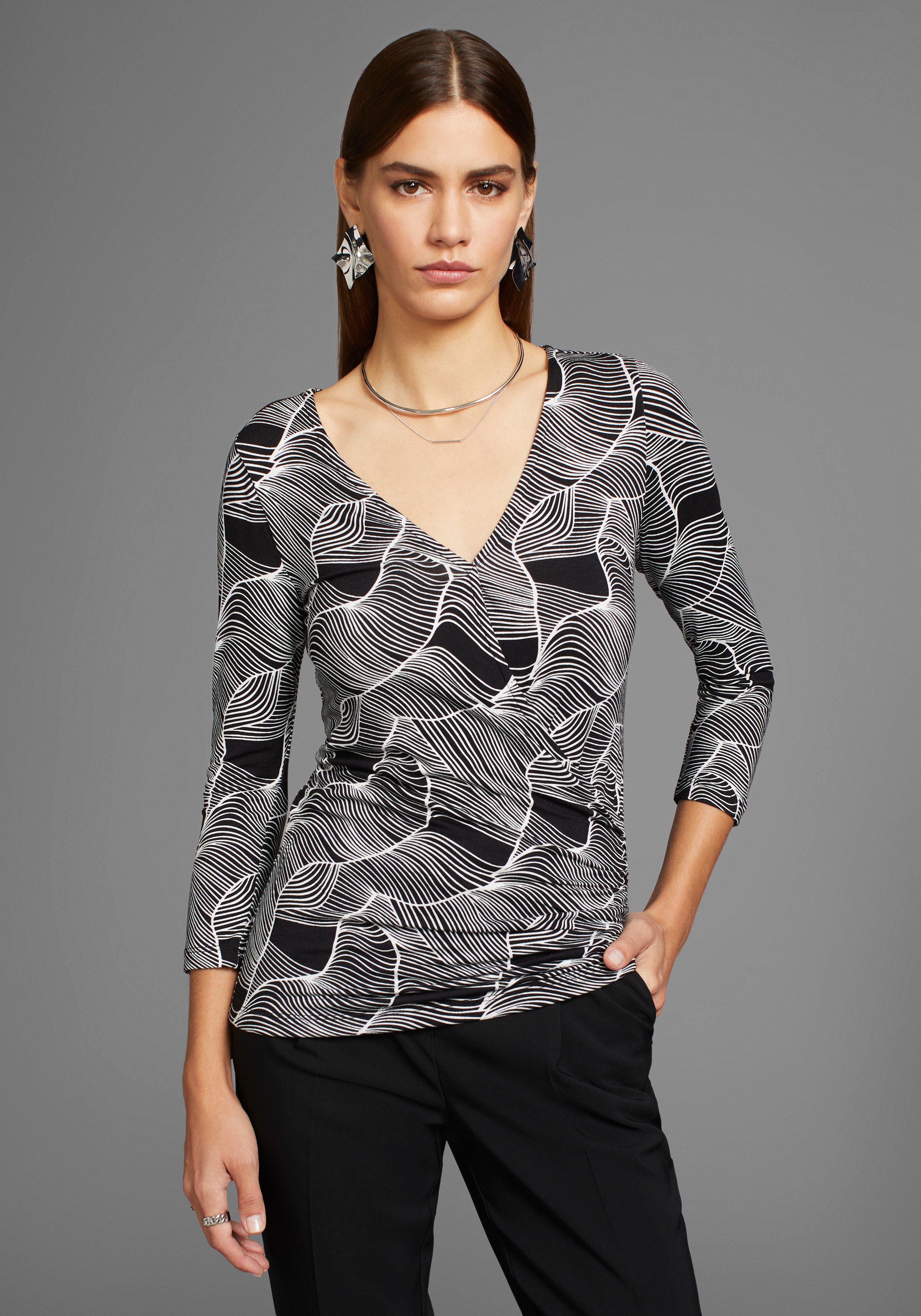HECHTER PARIS 3/4-Arm-Shirt mit modernem Print günstig online kaufen
