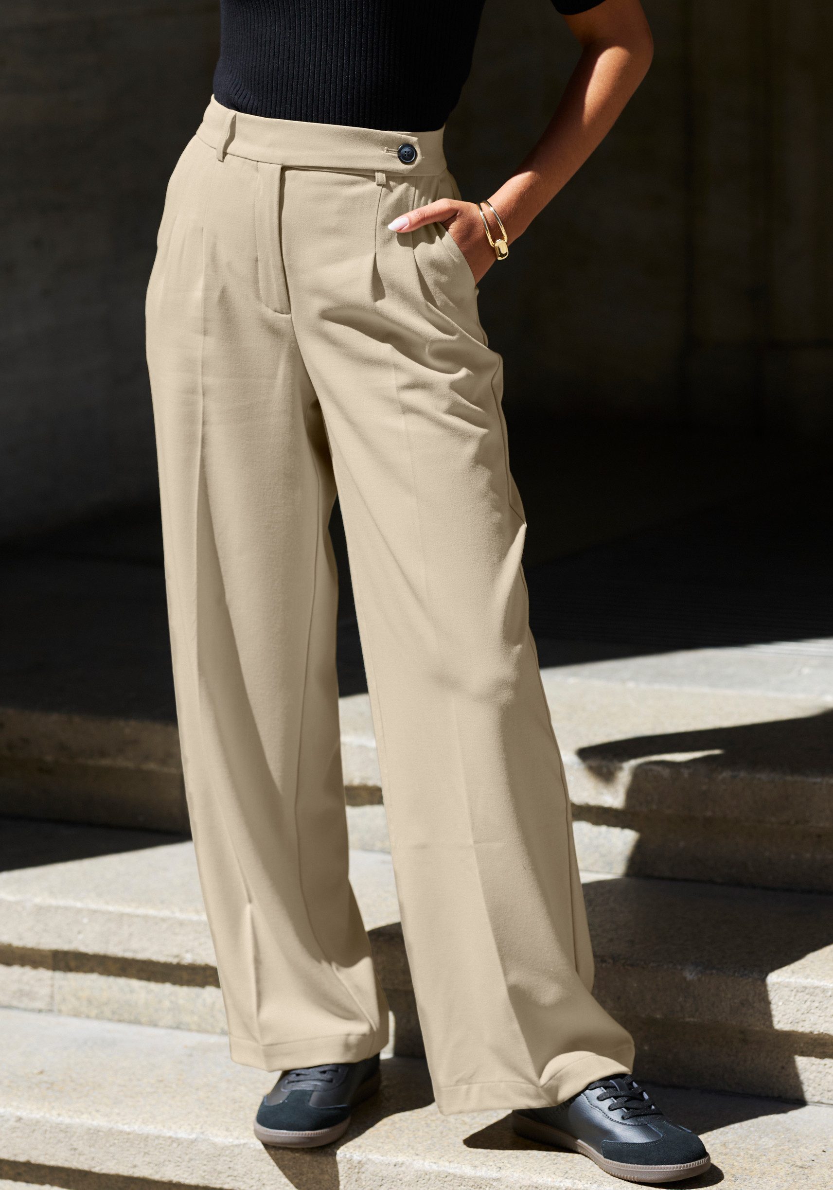LASCANA Palazzohose im Business-Look, elegante Anzughose mit Taschen