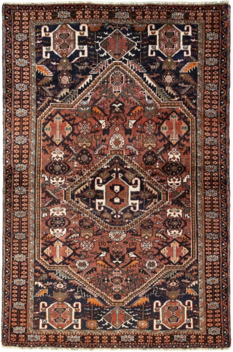Orientteppich Shiraz 109x167 Handgeknüpfter Orientteppich / Perserteppich, Nain Trading, rechteckig, Höhe: 10 mm