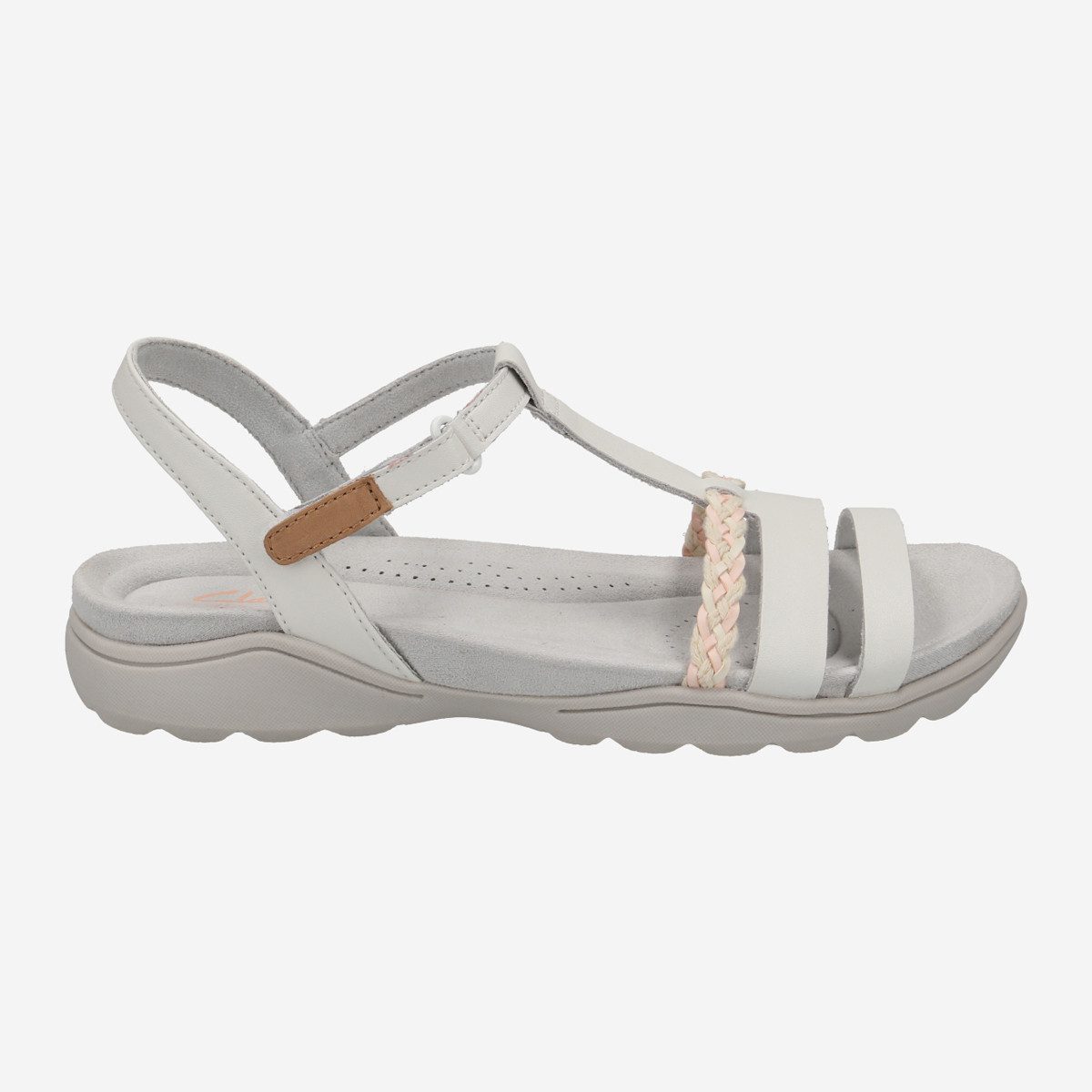 Clarks Clarks Amanda Tealite 26171126 4, Sandaletten, Weiß, Damen Sandalette