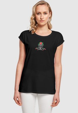 Merchcode T-Shirt Merchcode Damen Ladies Frida Kahlo - Death Extended Shoulder Tee (1-tlg)