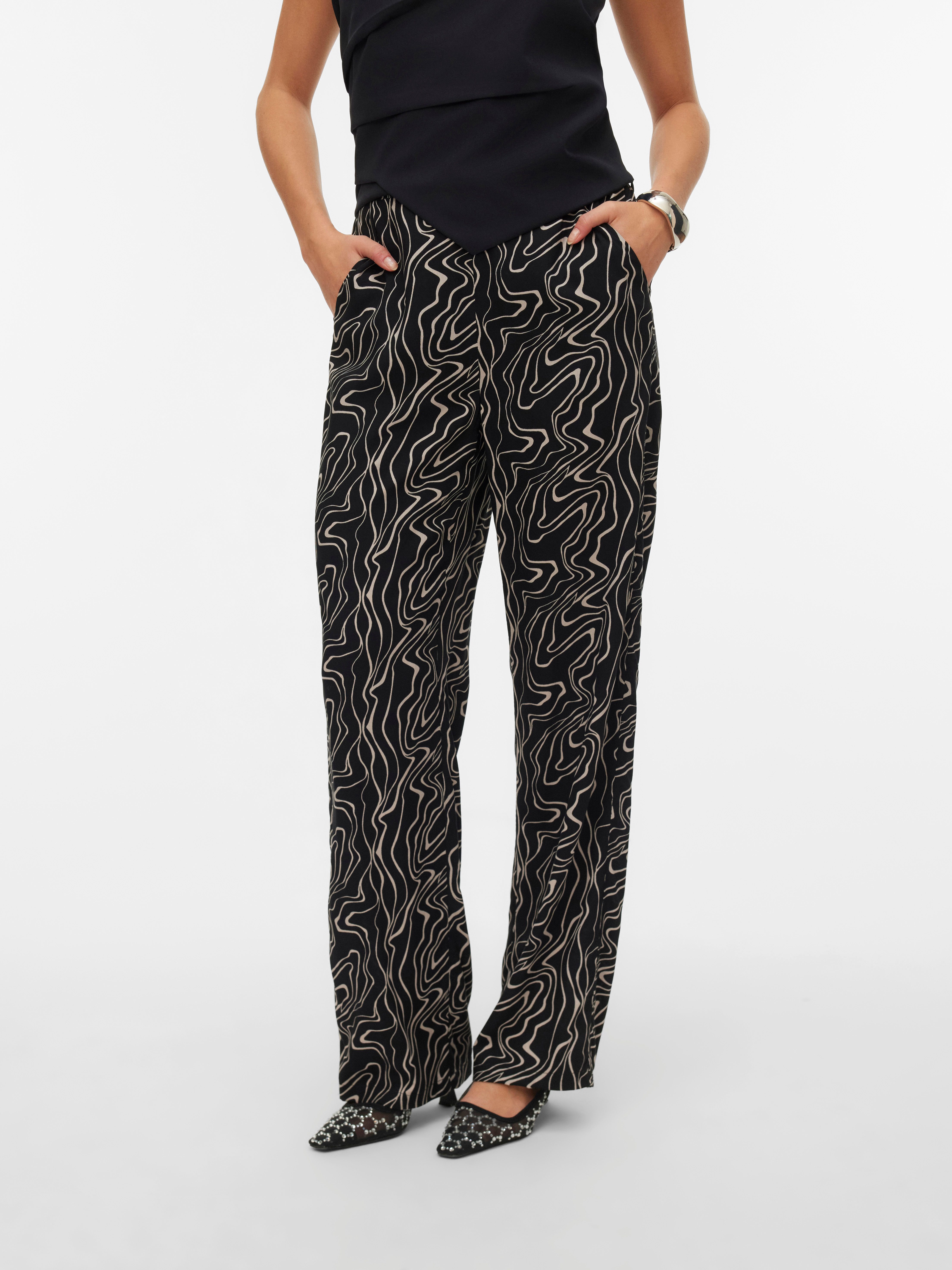 Schlupfhose VMEASY JOY HW WIDE PANTS WVN GA