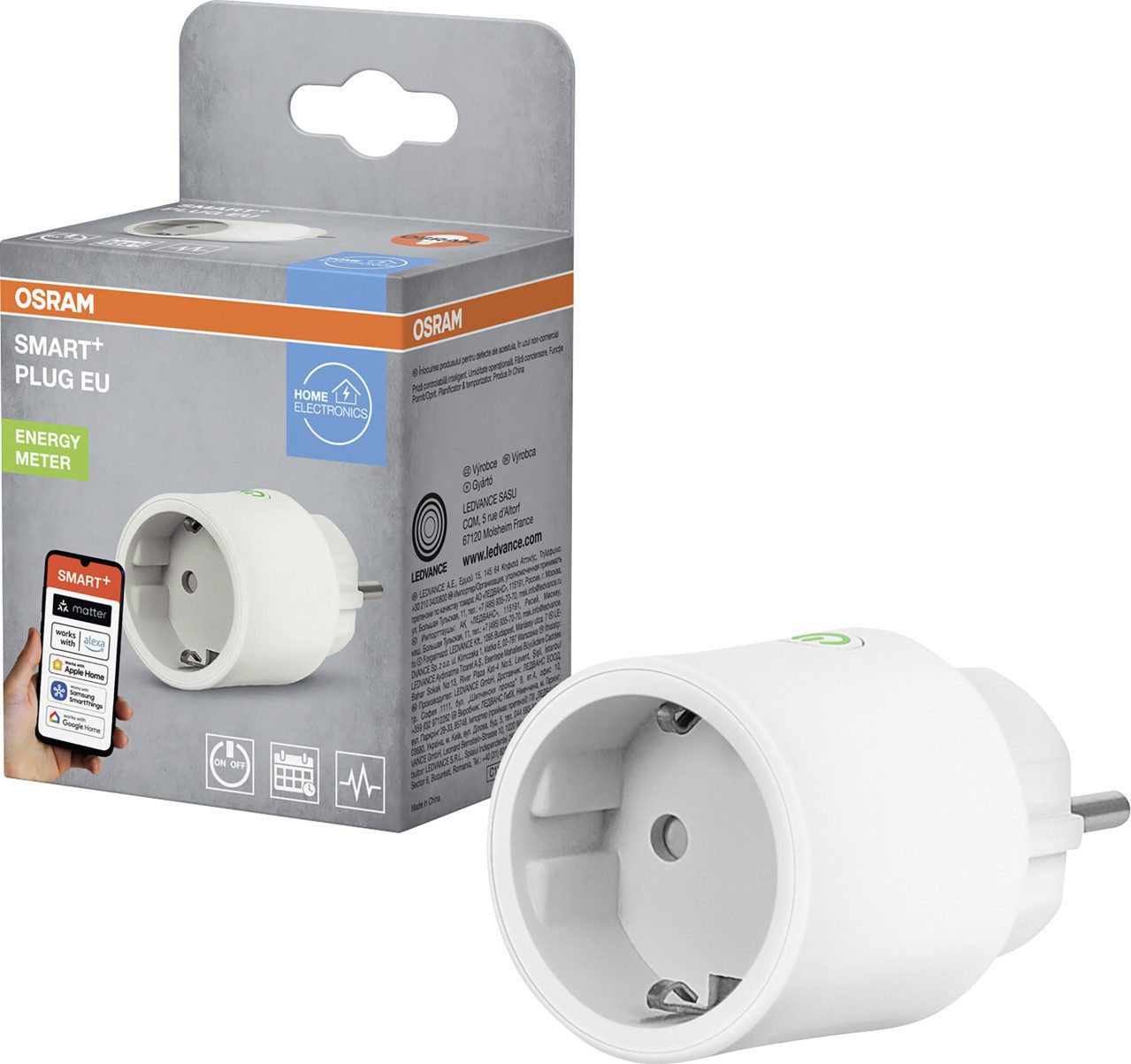 Osram Steckdose Osram Steckdose SMART+ WiFi Matter EU Weiß