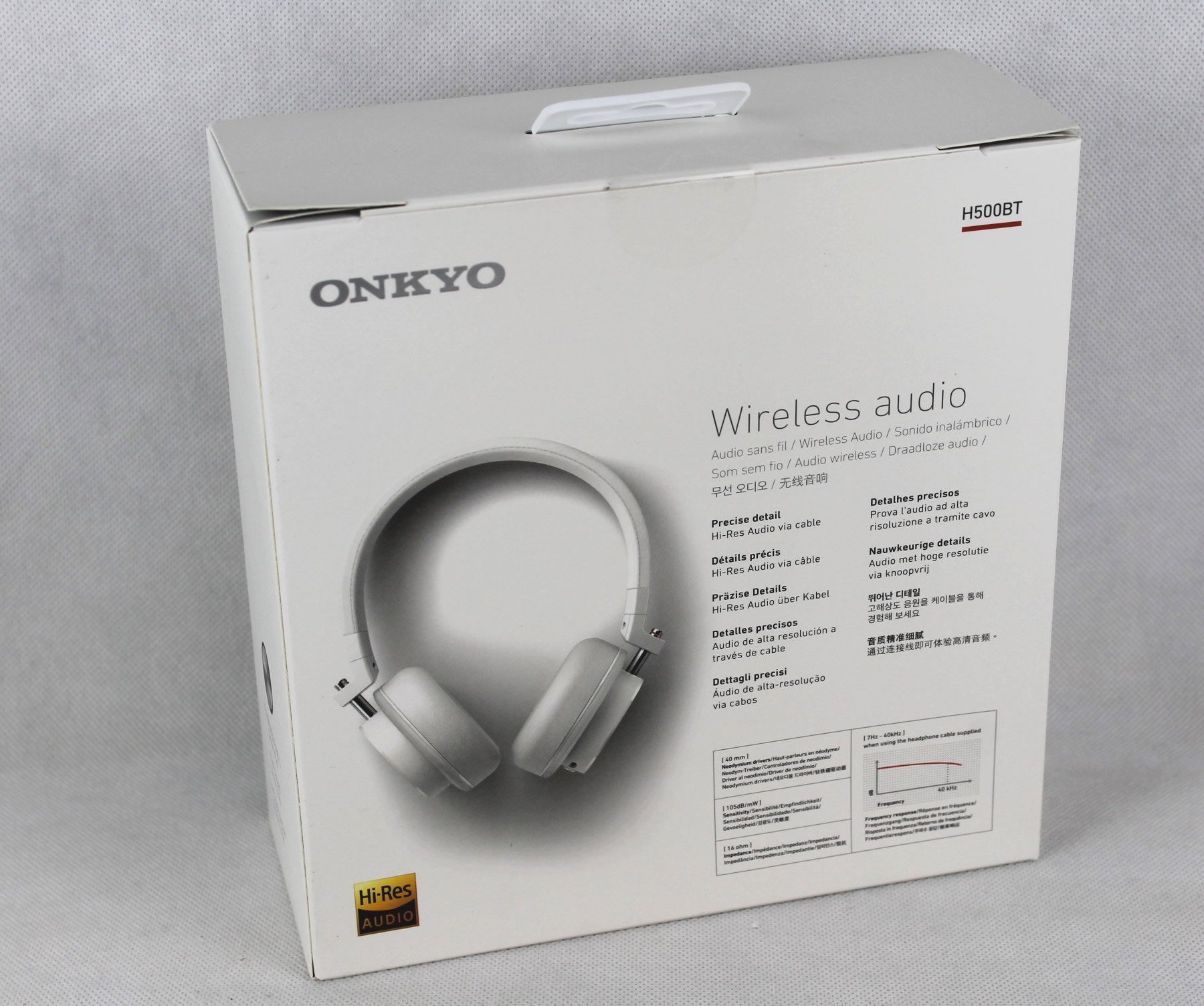 Onkyo H500BT On-Ear Bluetooth-Kopfhörer Mikrofon Bluetooth-Kopfhörer mit