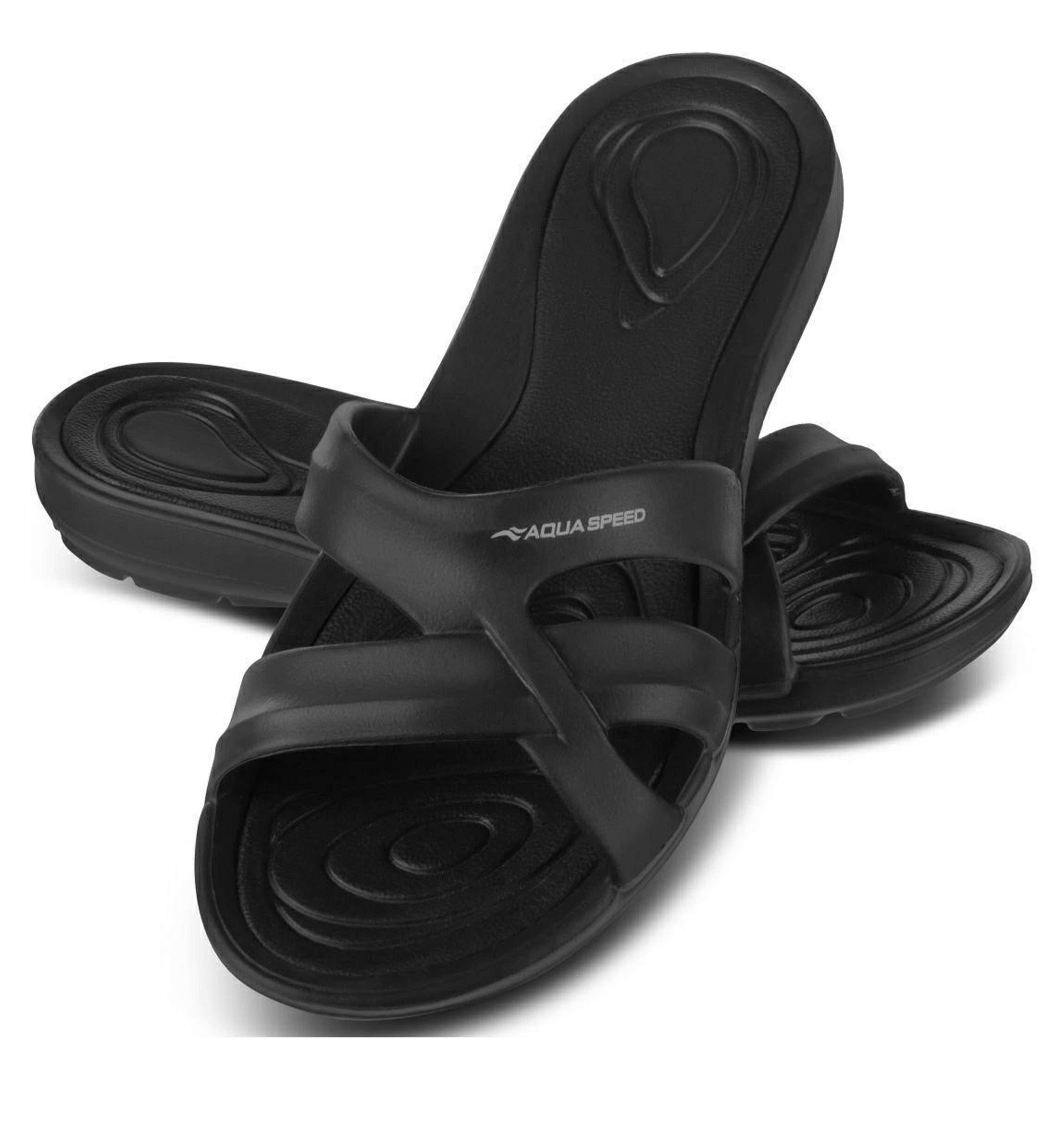 Aqua Speed Alltagspause auf Schritt & Tritt – Wellness pur Gr. 37 Badepantolette (Relaxschuhe mit Mikrofaser – Wohlfühlen bei jedem Schritt) Bequemer Sitz – Passt sich der Fußform individuell an