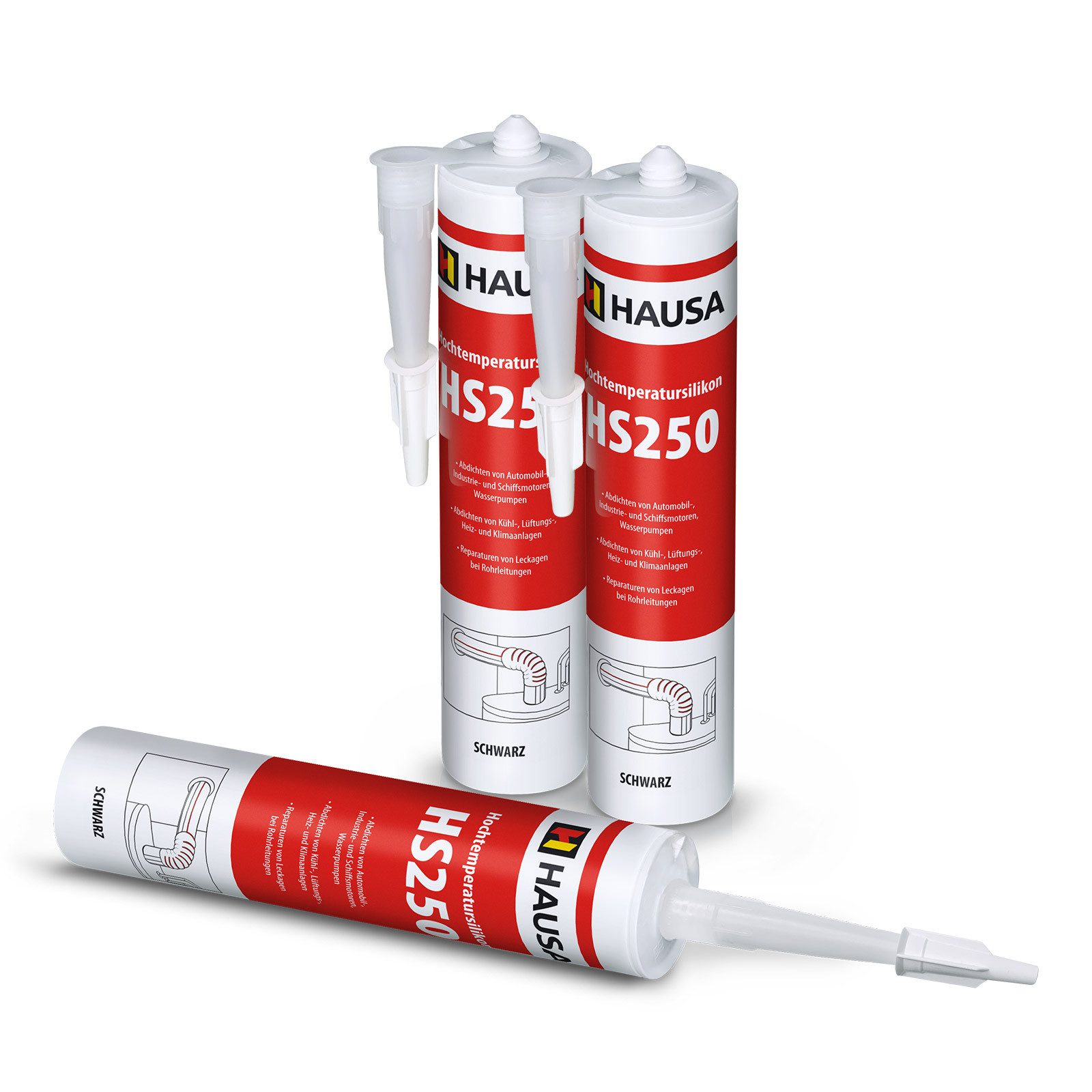 Hausa Silikon, Hochtemperatur-Silikon HS250 rot, (Schnelle günstig online kaufen