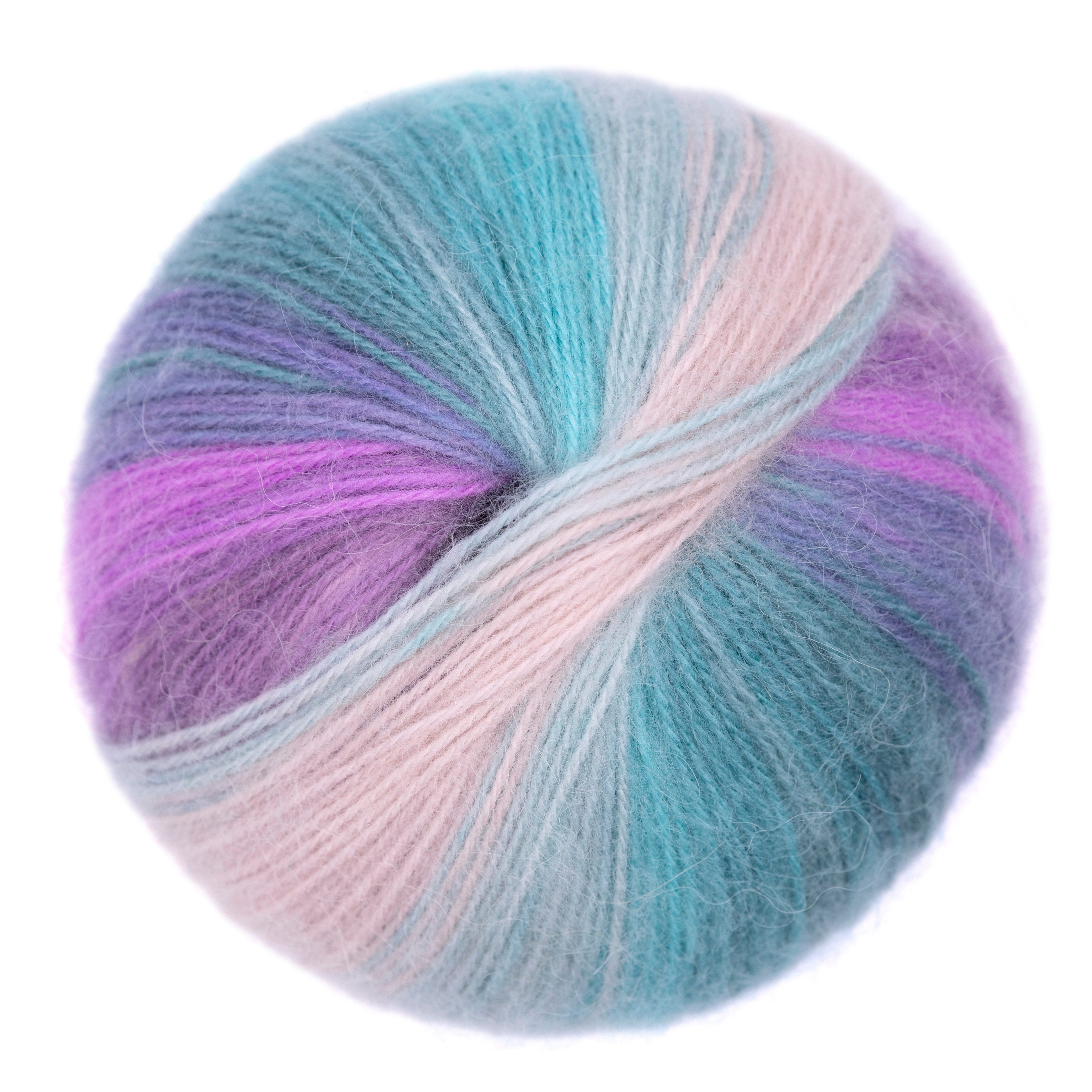 Gründl Wolle Mirabella Farbverlaufsgarn mit Anleitung Häkelwolle, 550,00 m (Wolle Farbverlaufswolle zum Stricken und Häkeln, Strickwolle, Strickgarn, Handstrickgarn), 80% Polyacryl, 20% Wolle