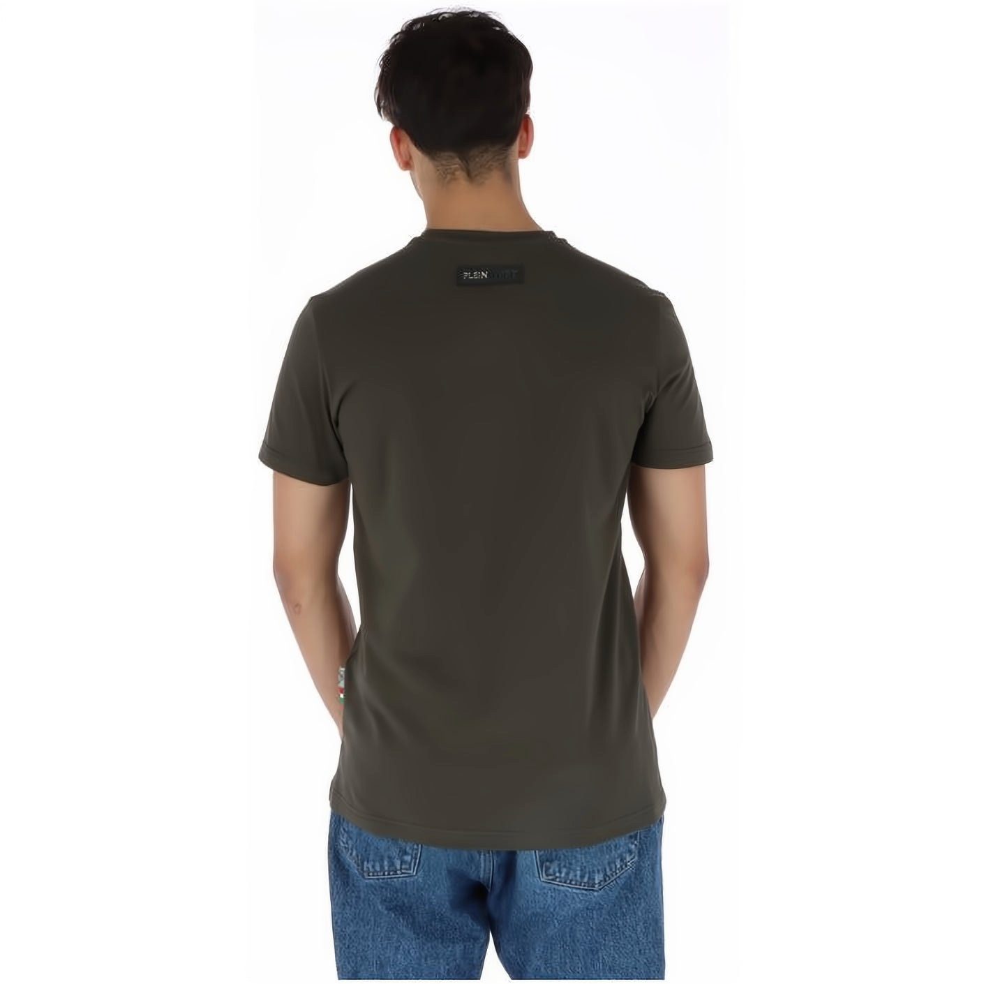PLEIN SPORT Stylischer T-Shirt hoher ROUND Farbauswahl Look, Tragekomfort, vielfältige NECK