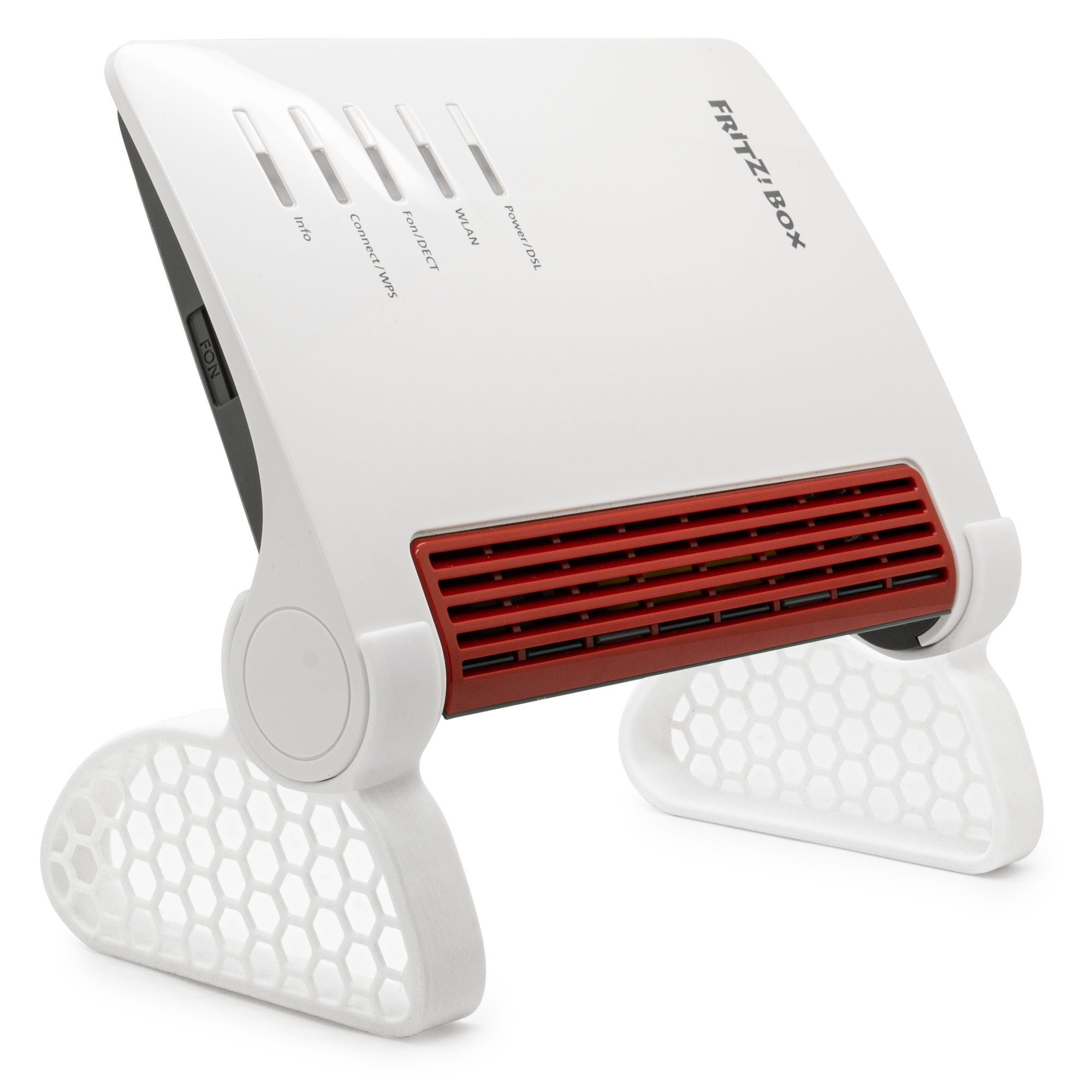 Mobilefox Halterung Ständer passend für AVM FritzBox 7590 AX Tischständer Router Halter – Bild 3 von 5