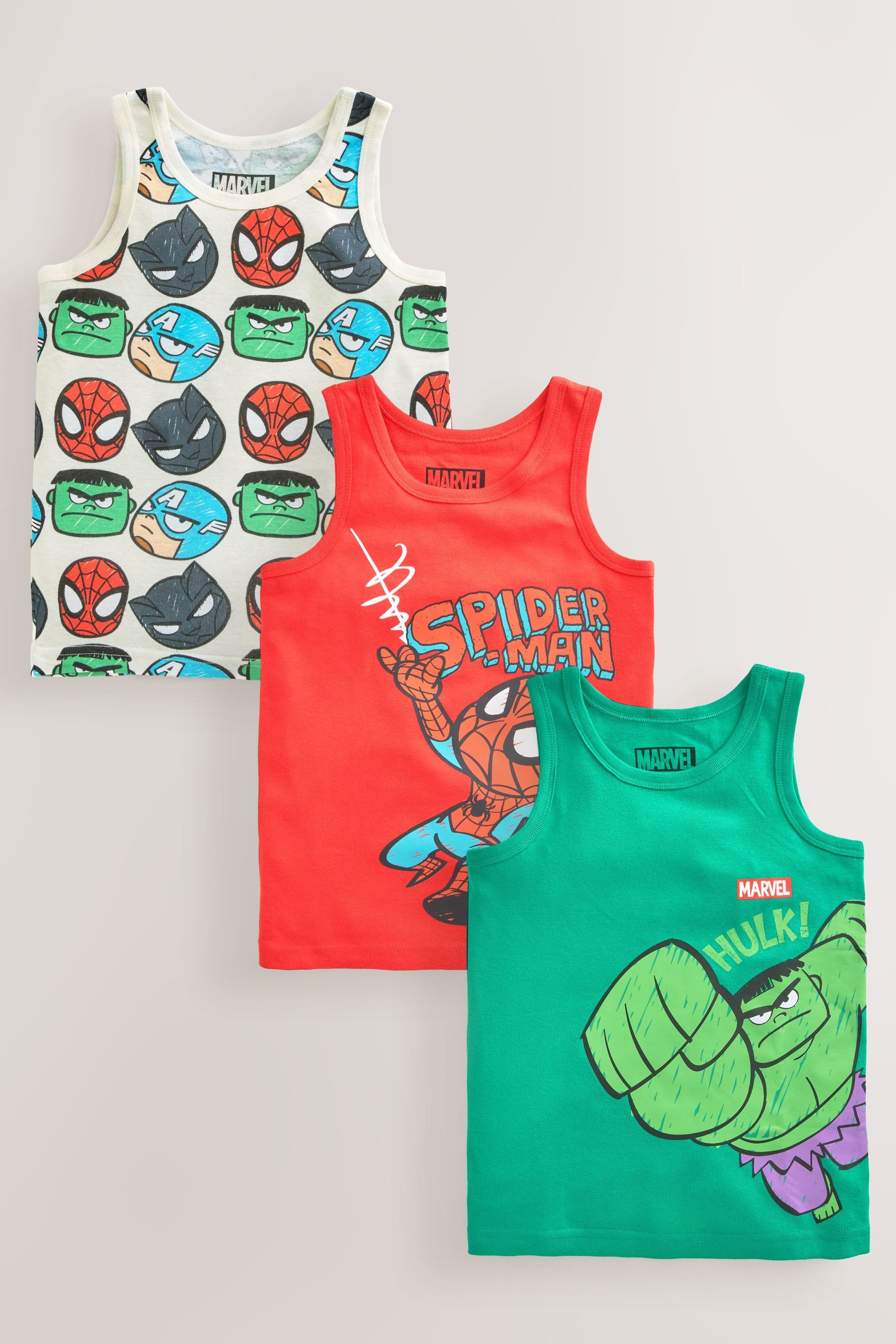 Next Trägertop Marvel Trägertops aus 100 % Baumwolle, 3er-Pack (3-tlg)