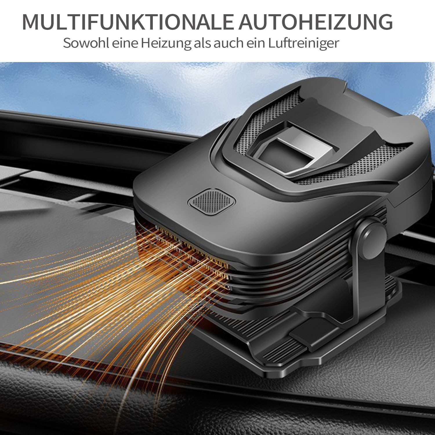 Refttenw Heizlüfter Tragbare Autoheizung 150W 12V KFZ Auto Heizung Entfrost günstig online kaufen