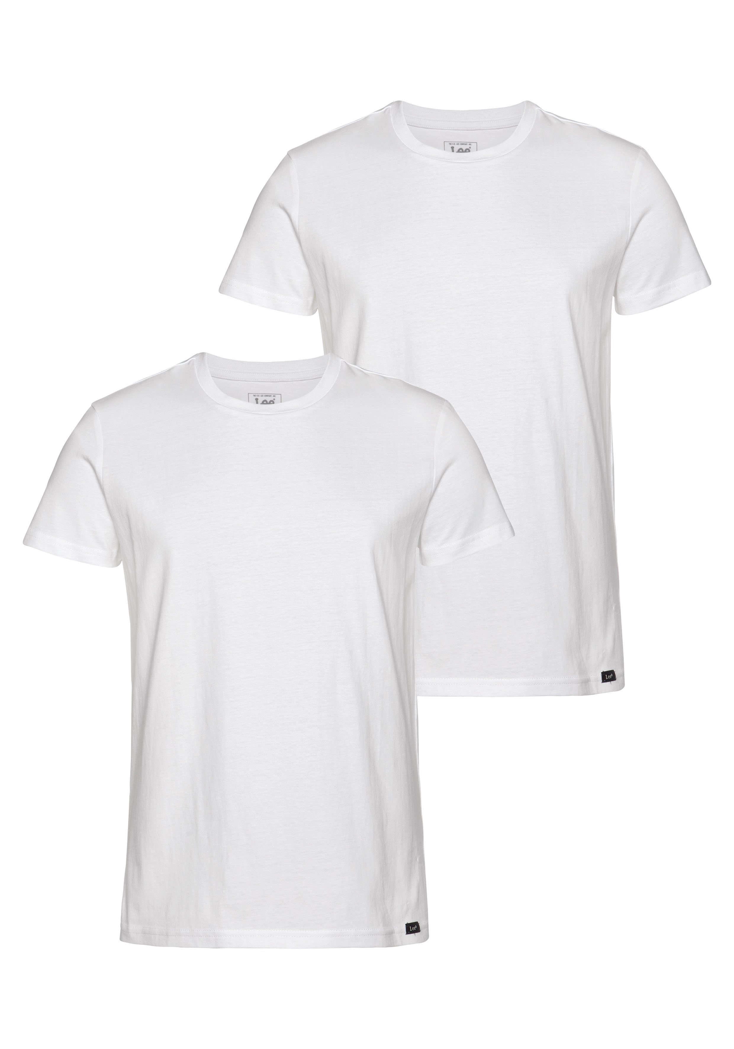 Lee® T-Shirt (Set, 2-tlg) weiß