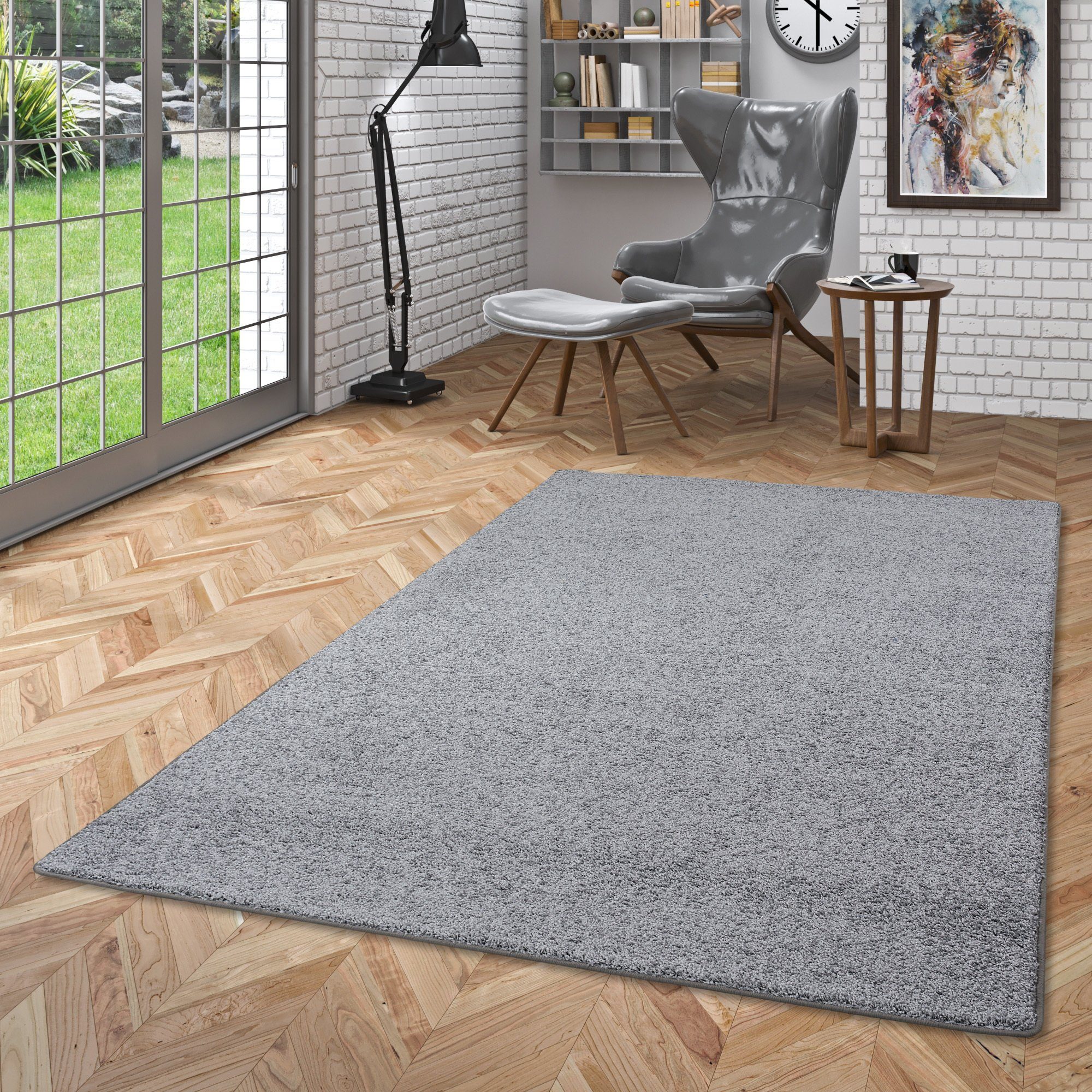 Snapstyle Veloursteppich Hochflor Velours Teppich Mona, günstig online kaufen