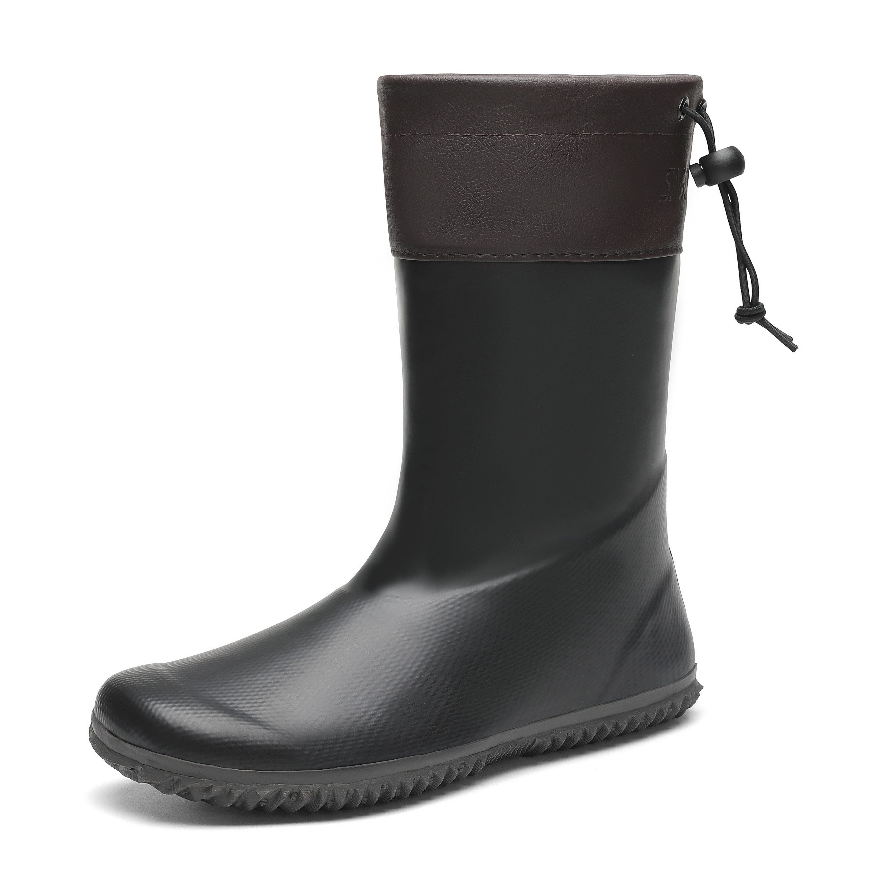 SAGUARO Barfußschuhe (Festival) Barfuß - Gummistiefel (3mm Sohlenstärke, Nullabsatz, bequem, leicht, leicht-gefüttert, rutschfest) Winter-Stiefel wasserdicht Regenschuhe Regen-Stiefel Schuhkragen vegan