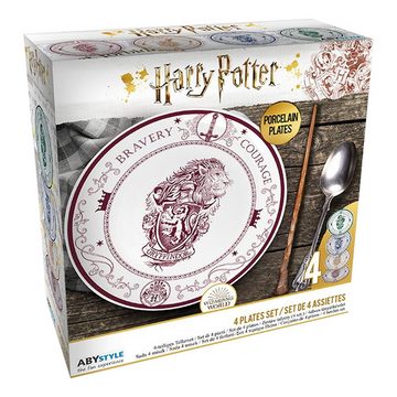 ABYstyle Teller Hogwarts Häuser 4er Teller-Set - Harry Potter