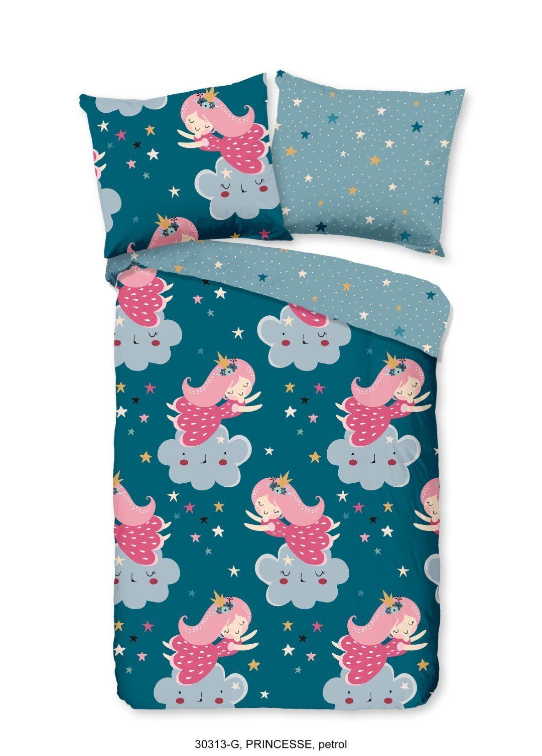 good morning Kinderbettwäsche PRINCESSE Bettwäsche-Set, Renforcé, 2 teilig, Prinzessin