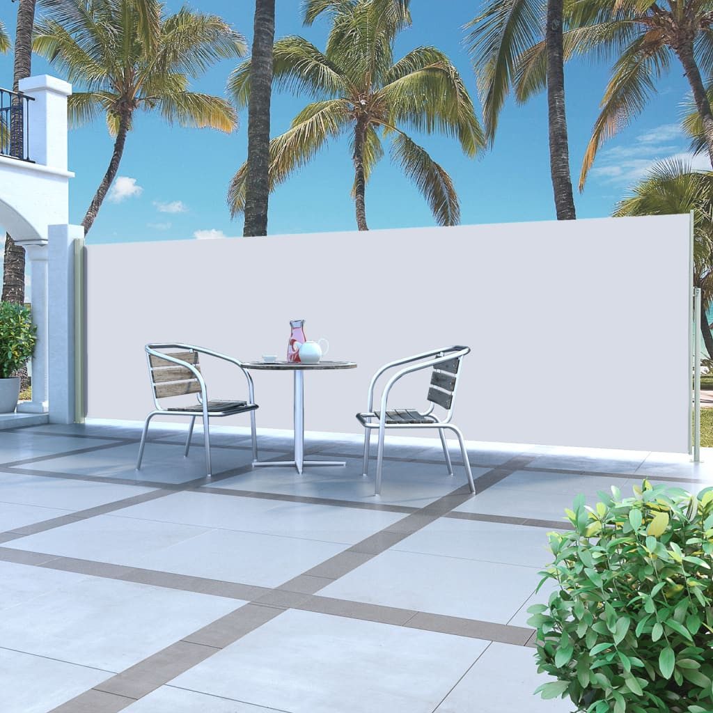 Thumbnail - furnicato Markise Ausziehbare Seitenmarkise 160x500 cm Creme (1-St)
