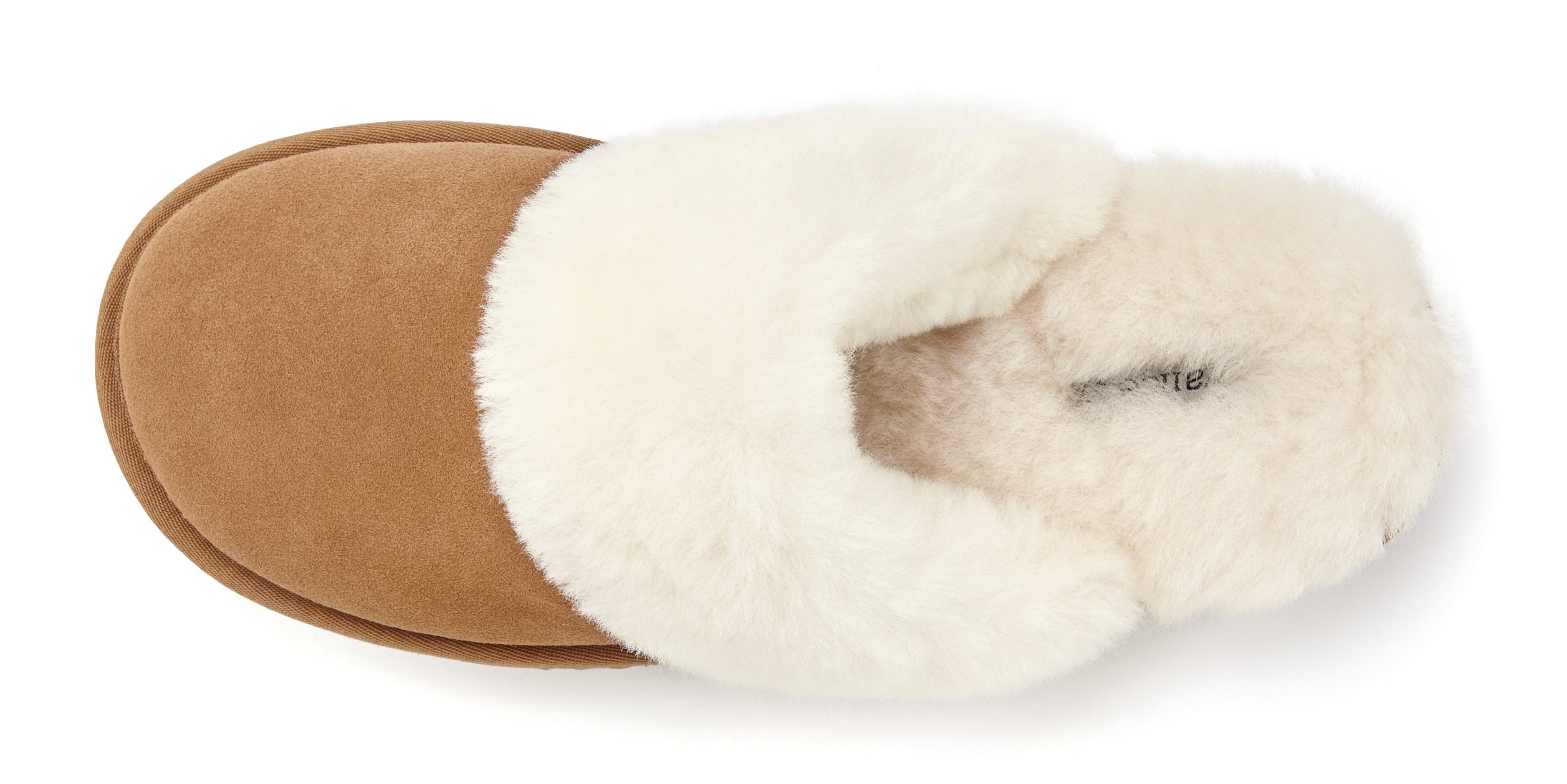 Vivance Dreams by Lascana Pantoffeln, Clogs, Schlappen, Hausschuh, Pantolette mit kuscheligem Lammfell aus Leder