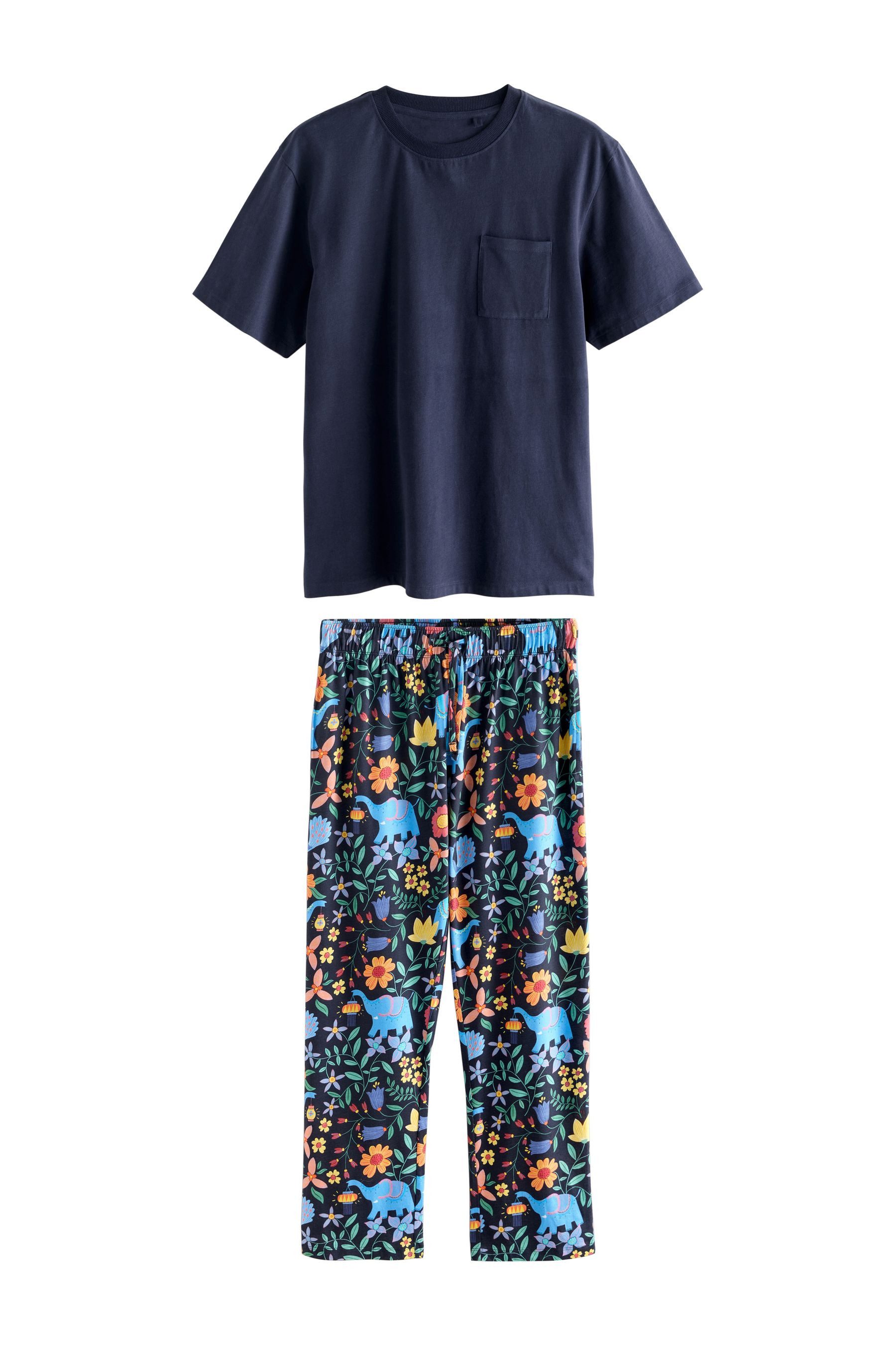 Pyjama Schlafanzug mit Diwali-Print, Familienkollektion