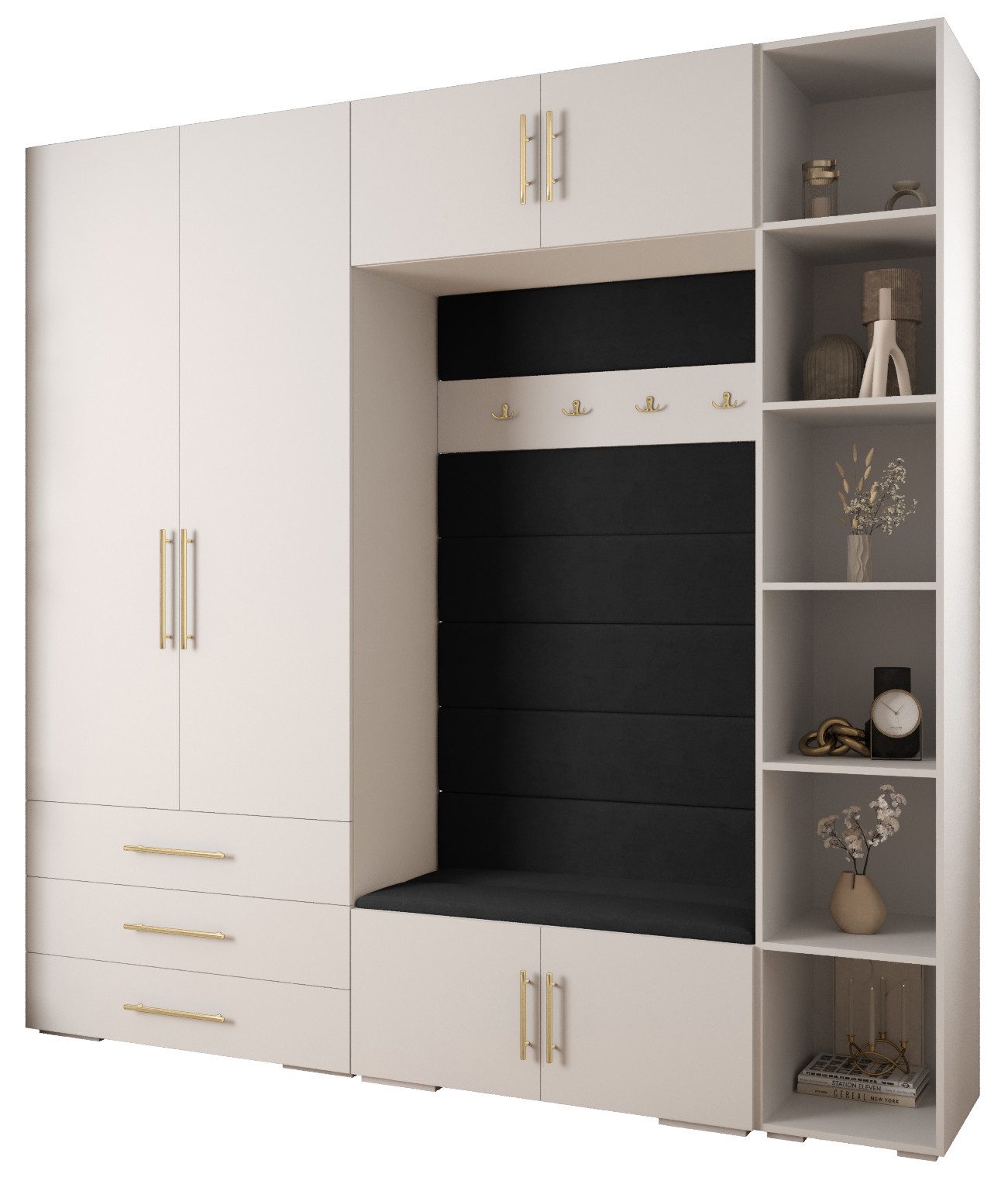 ABIKS MÖBEL Kompaktgarderobe INOVA 3 SATZ günstig online kaufen