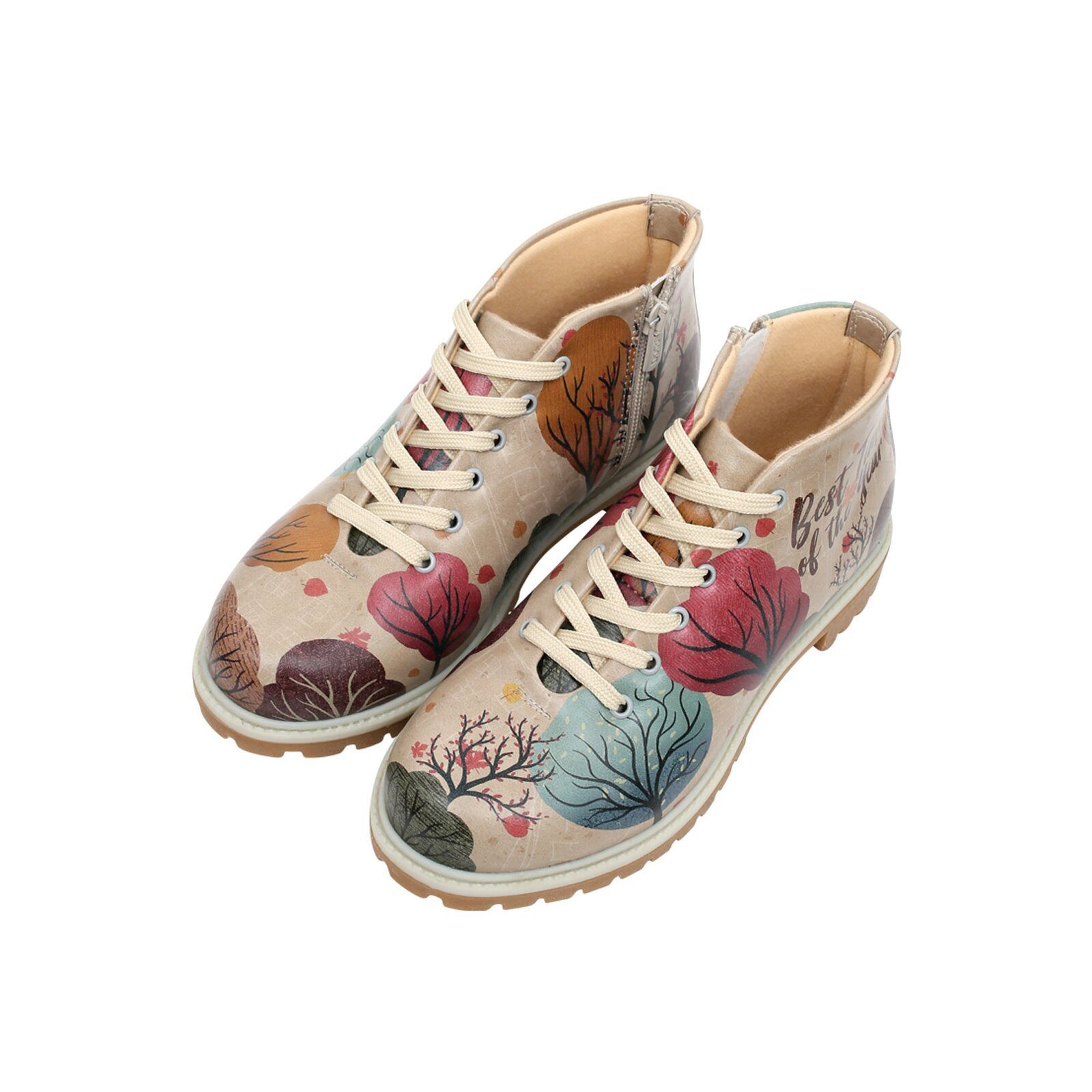 DOGO Shortcut Boots Around The World Damen Stiefeletten Stiefel Handgefertigt
