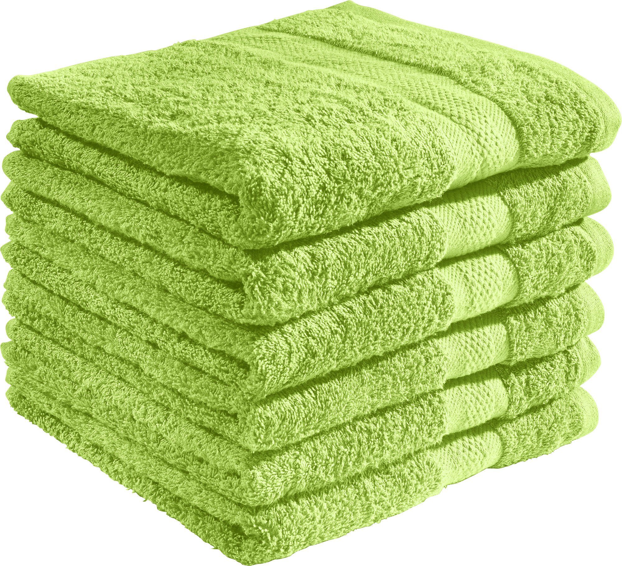 REDBEST Handtuch Handtuch "Chicago" 6er-Pack, Frottier, Walk-Frottier Uni