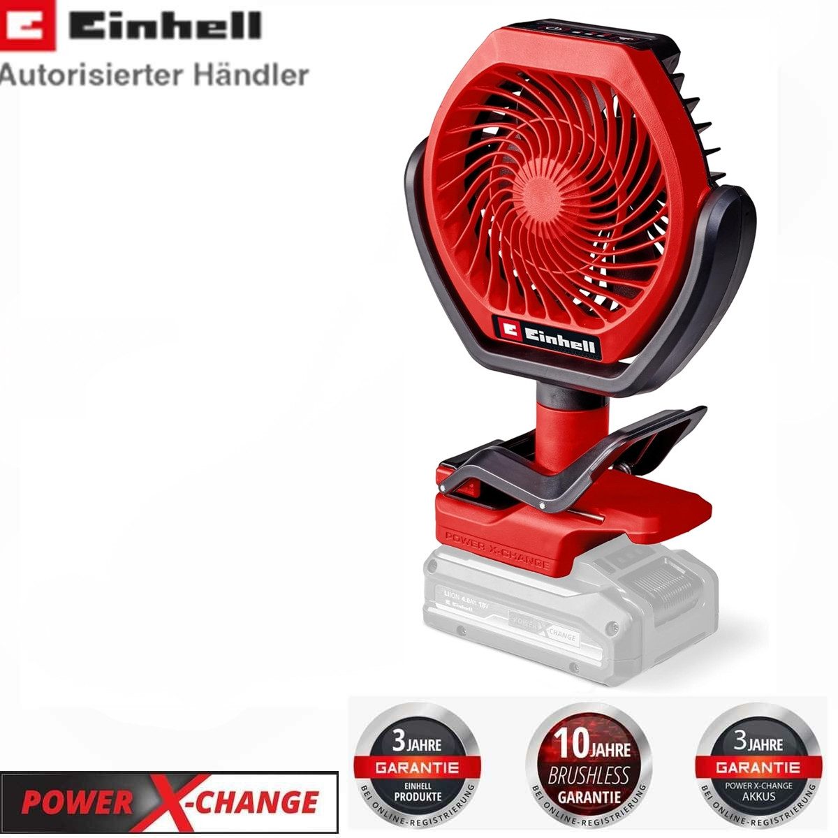 Einhell Akku-Standventilator Einhell GC-CF 18/110 Li-Solo günstig online kaufen