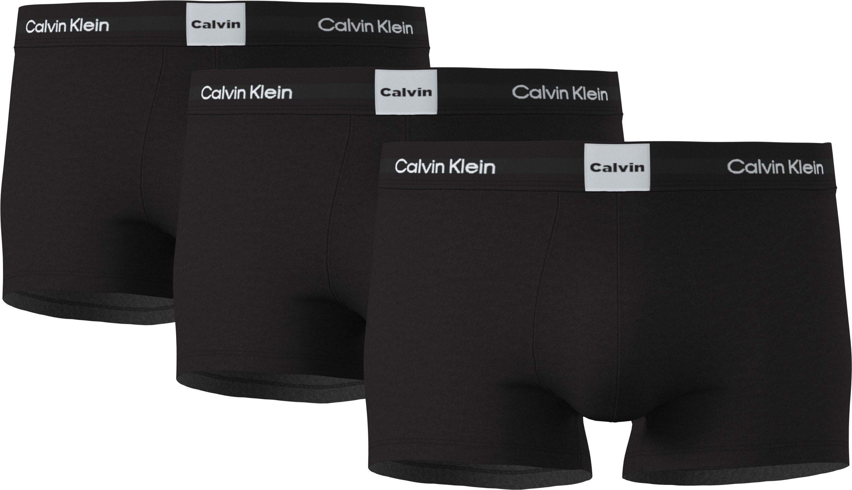 Calvin Klein Underwear Trunk LOW RISE TRUNK 3PK (Packung, 3-St., 3er-Pack) Mit elastischem Bund