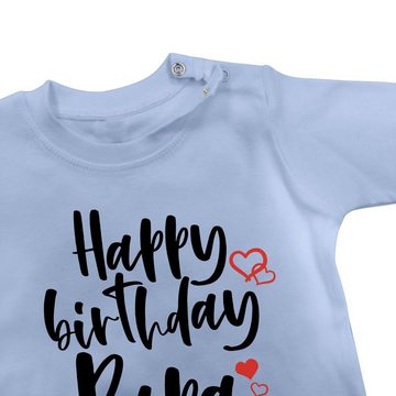 Shirtracer T-Shirt Happy Birthday Papa Strampler Baby Mädchen & Junge