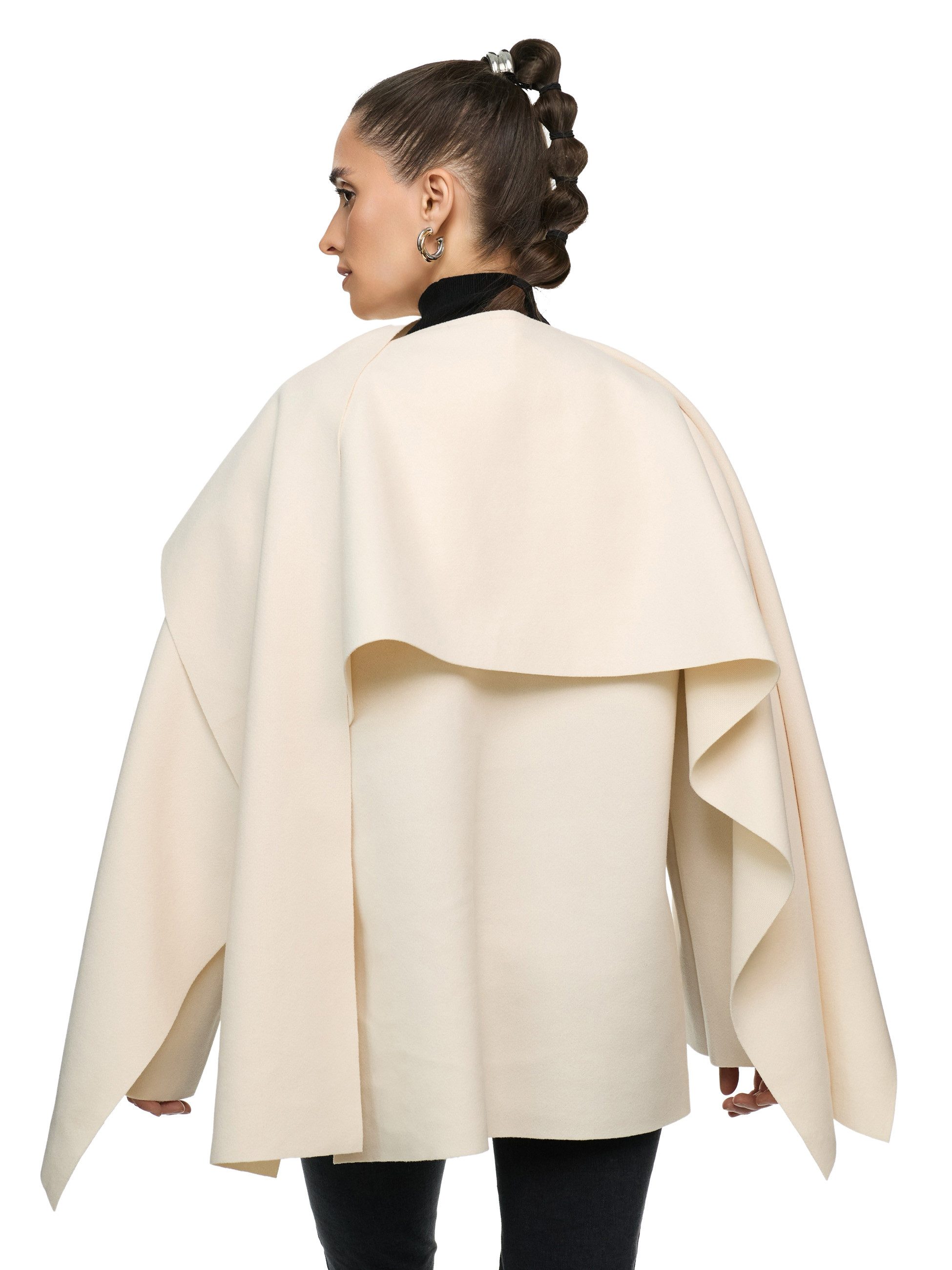 Worldclassca Poncho Worldclassca Poncho Crop Jacke Elegant Umhang Oberteil günstig online kaufen