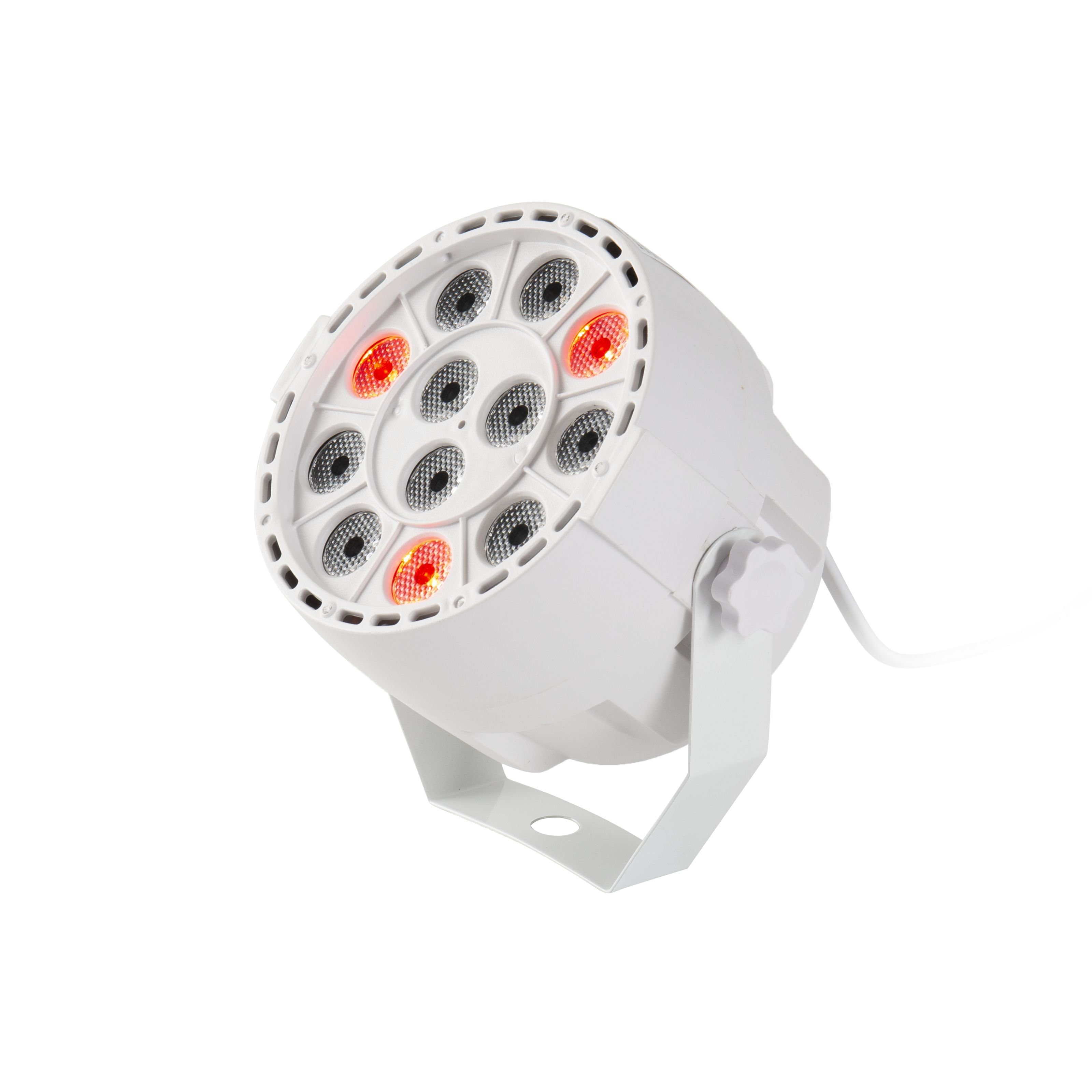 lightmaXX PAR LED RGBW - LED PAR NANO Discolicht, LED white Scheinwerfer 12×1W