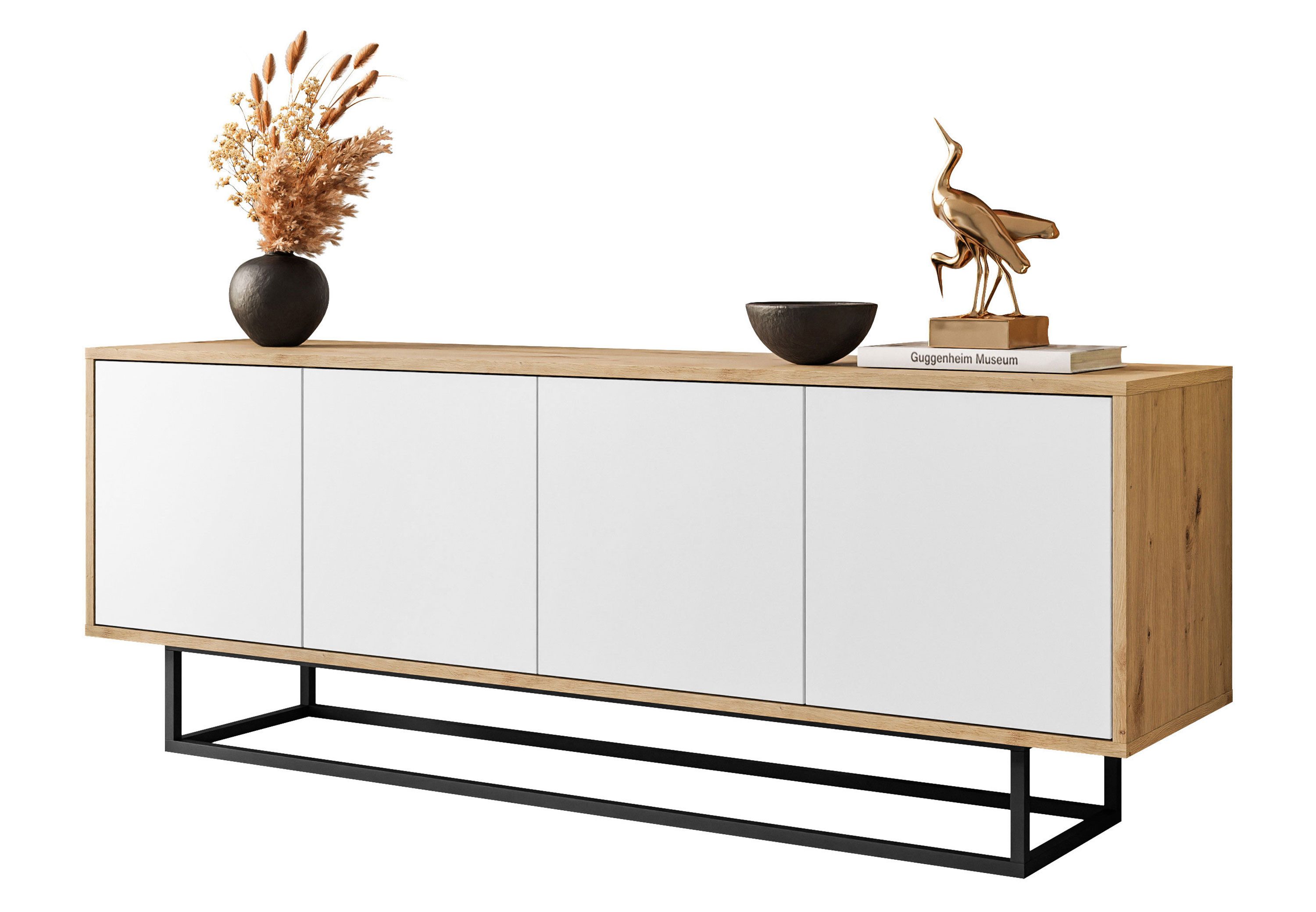 Lookway TV-Schrank SANAYI LOFT mit Metallgestell Breite: 156 cm