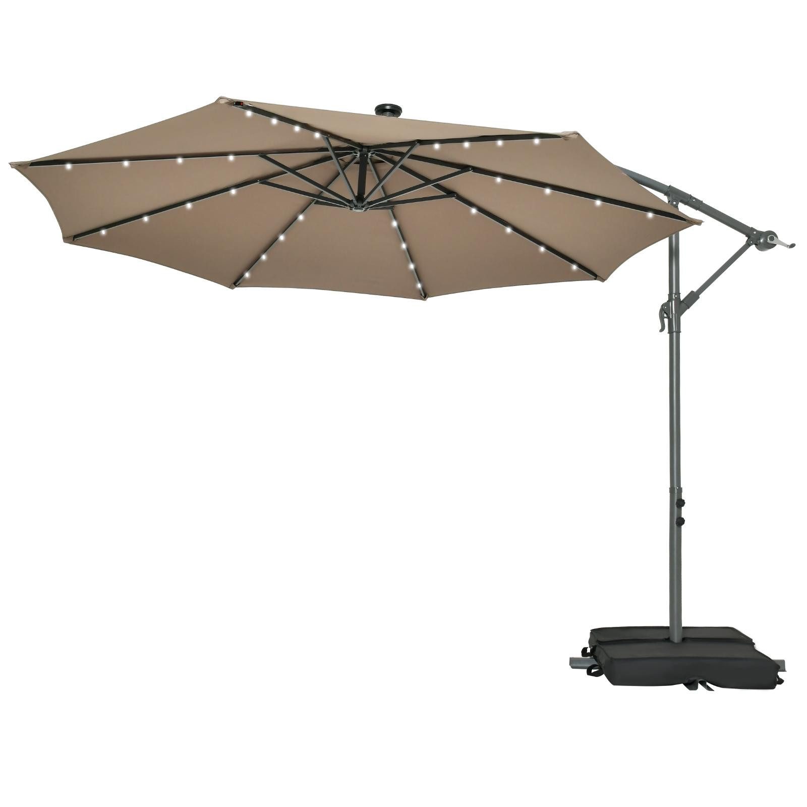 KOMFOTTEU Sonnenschirm Ø 300 cm, mit günstig online kaufen