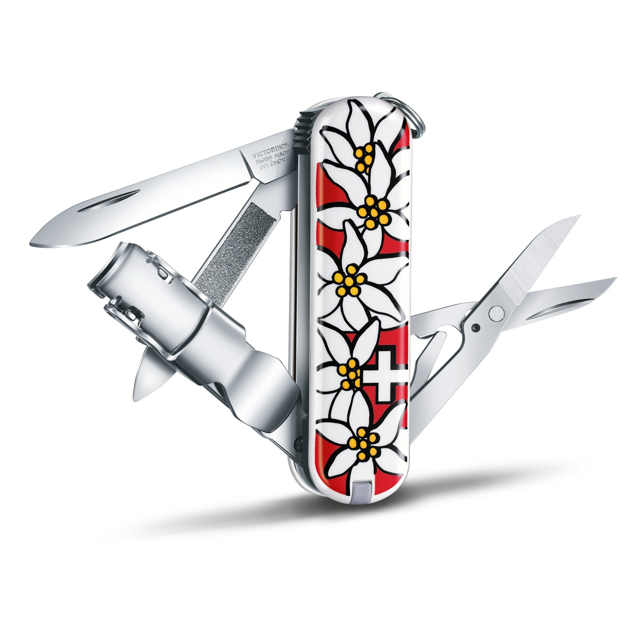 Clip Victorinox 580, Nagelknipser Edelweiss Victorinox 65 mm, Nail