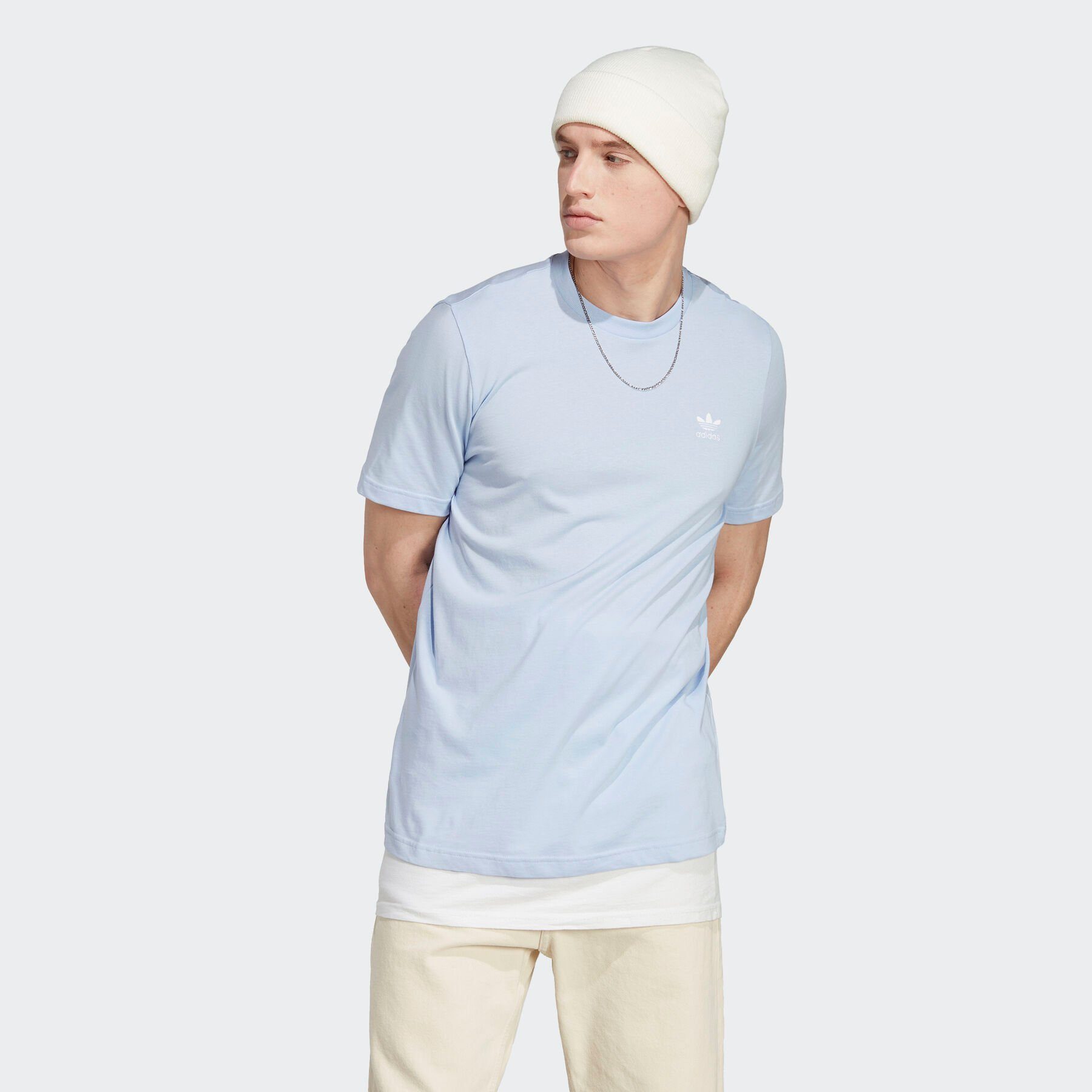 Originals TREFOIL Blue ESSENTIALS T-Shirt Dawn adidas