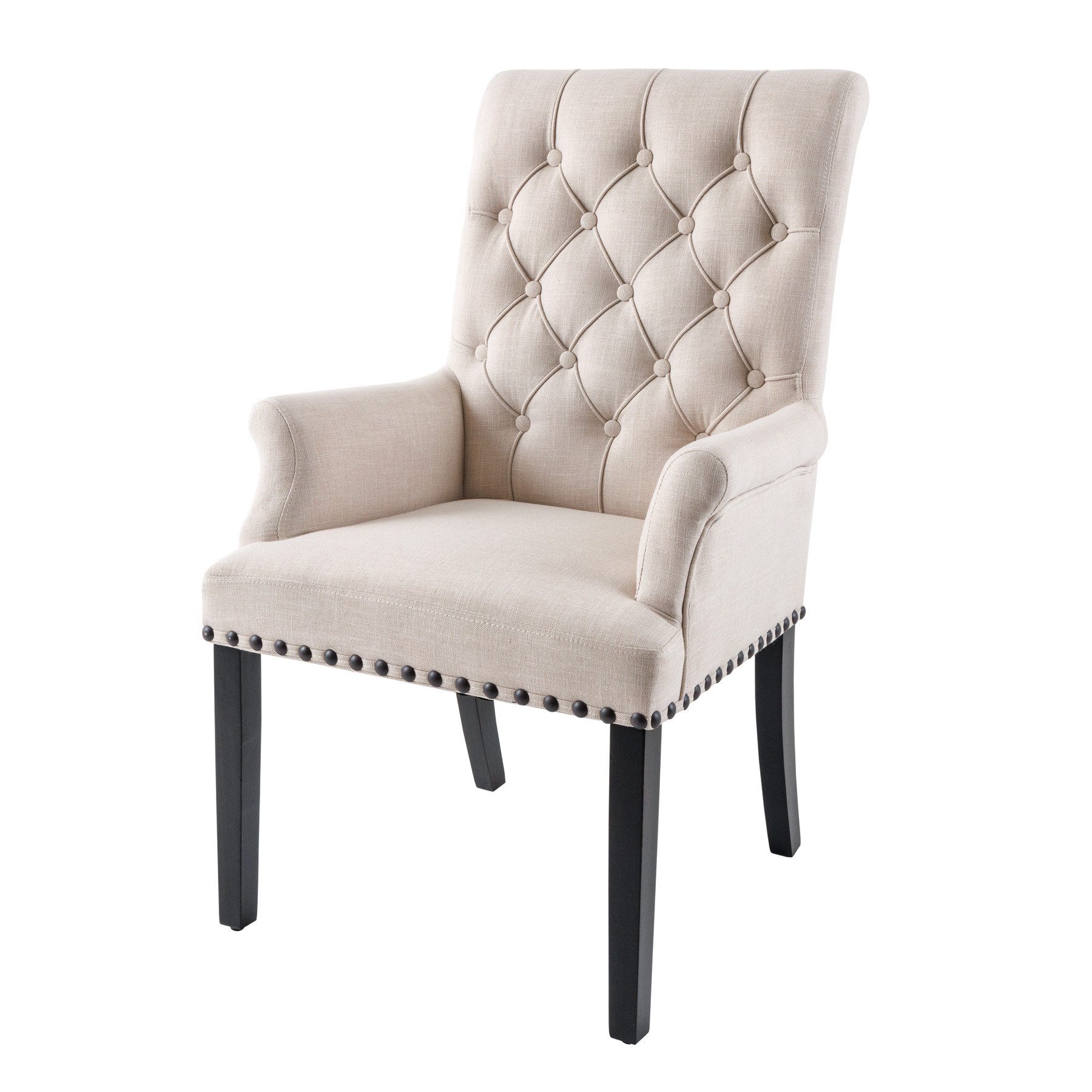 riess-ambiente Armlehnstuhl CASTLE beige / schwarz (Einzelartikel, 1 St), E günstig online kaufen