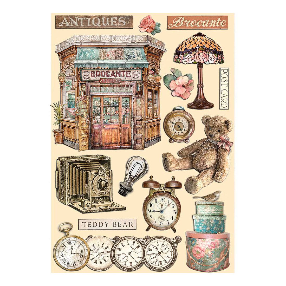 Stamperia Motivschablone Lasercut-Motive Brocate Antiques, DIN A5