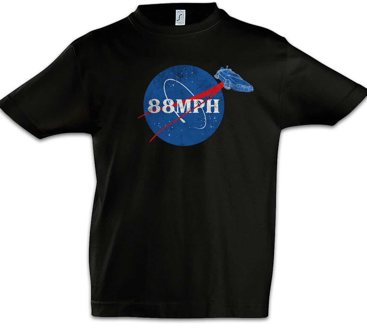 Urban Backwoods Print-Shirt 88 Mph Kinder T-Shirt Back To Zurück The In Zukunft Car Future Miles (1-tlg) Per Hour Speed Geschwindigkeit