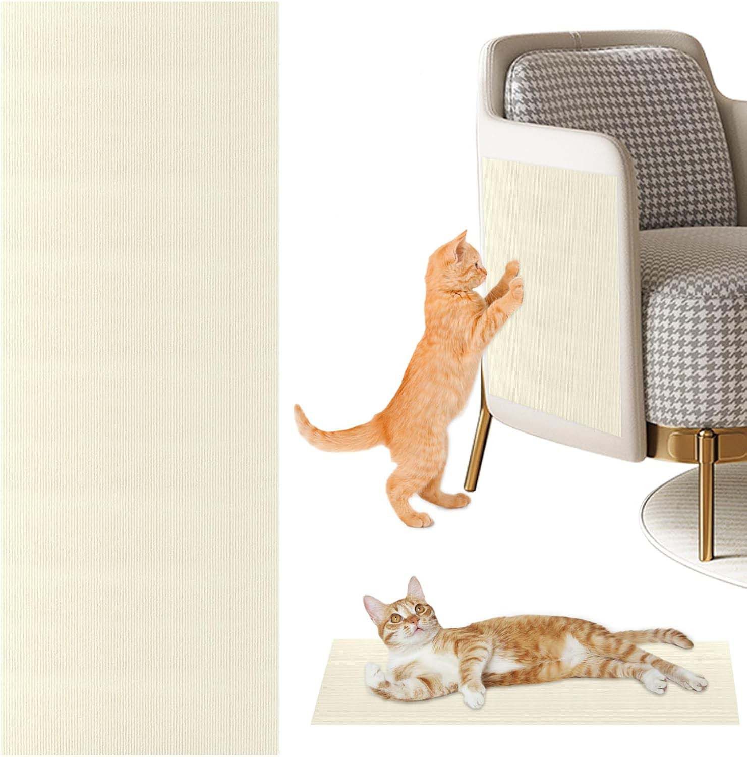 Kratzmatte Selbstkleben Kratzpads Katze Mat Sofa,Wand Kratzschutz,DIY