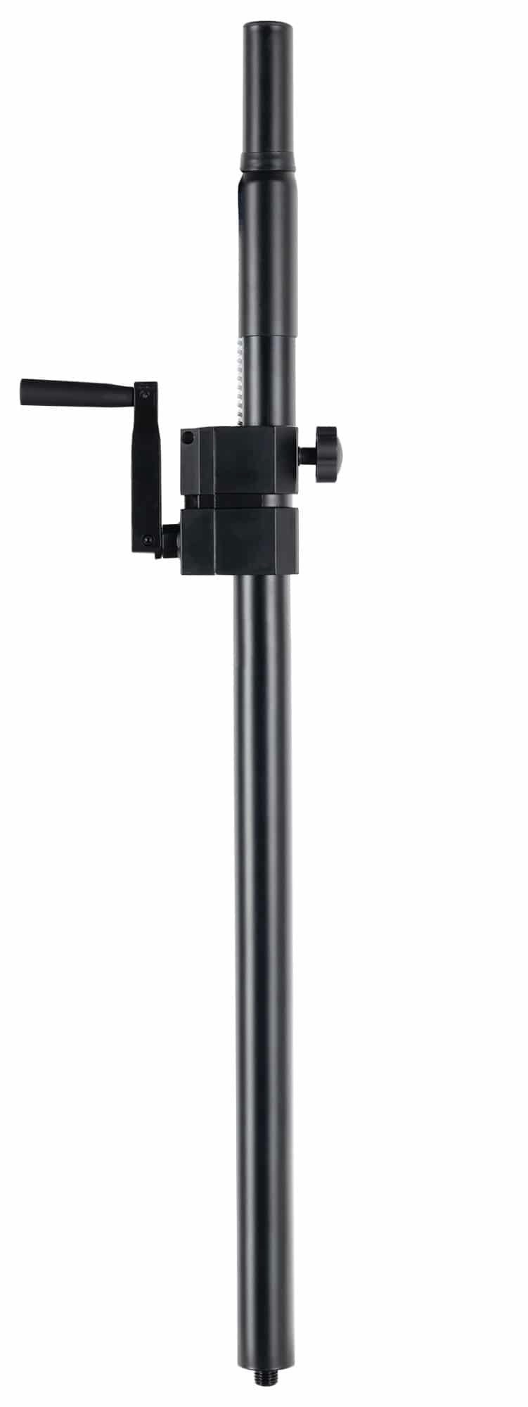 Pronomic Lautsprecherständer Distanzrohr mit Kurbel - Distanzstange mit M20-Gewinde, (SPS-C-8AS, 1-tlg., Höhenverstellbar von 95 - 148 cm, Max. Belastbarkeit: 50 kg)