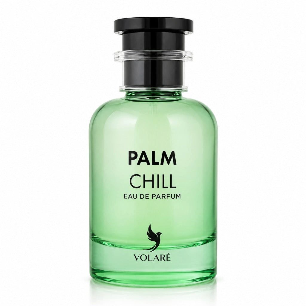 Volaré Perfumes Duft-Set Palm Chill EDP – Frisch Fruchtig + Parfümzerstäuber (leer)